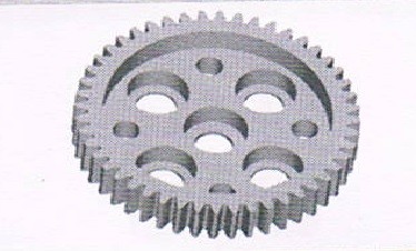 VRX/RH5218--Metal 48T GearWymiary: średnica zębatki wraz z zębami: 75mmszerokość zębatki 12mmśrednica otworu: 10 mmilość zębów 48Tszerokość zęba w podstawie: 3mmszerokość zęba u szczytu: 1,5 mmwysokość zęba: 3mmmoduł: 1,5