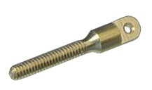 MJ/2062BR--Mosiężna gwintowana instalacja linek, odciągów i snapów M4 firmy MP-JET. 2 szt.