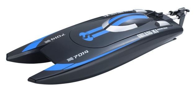 DH/7014-BLU--Miło nam przedstawić model 7014 spod szyldu firmy Double Horse. Jest to łódź motorowa mierzącą 34cm długości!Model wykonano z wysokiej jakości materiałów oraz metalowych elementów przeniesienia napędu. Na szczególną uwagę zasługuje bardzo dokładne i 