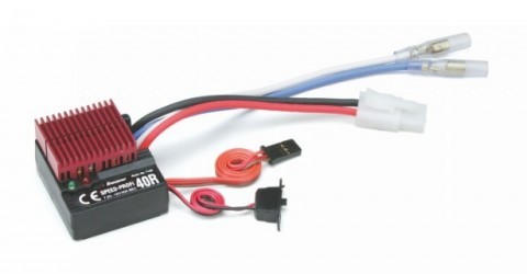 GRA/7196--40A regulator samochodowy Graupner SPEED PROFI 40R BEC przeznaczony do obsługi silników szczotkowych.