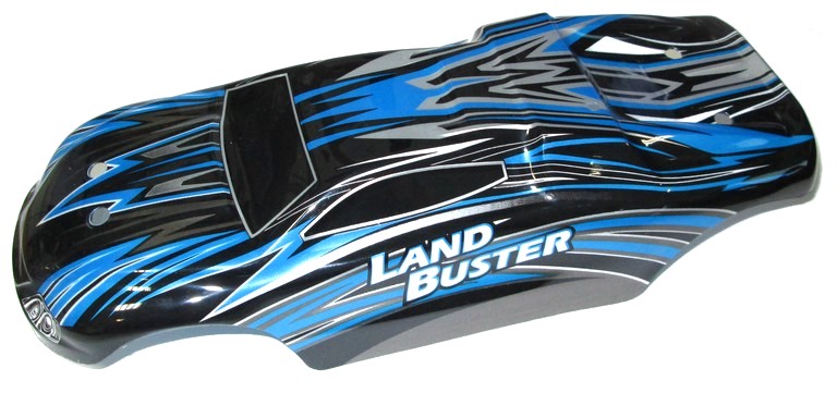 NQD/4wd12-28-BLU--Oryginalna karoseria do samochodów Land Buster w wersjach 4WD12 i 4WD12B (2.4GHz).