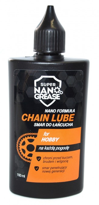 NP/760341--Produkt idealnie smaruje mechanizmy i urządzenia ruchome, w szczególności łańcuchy rowerowe.. Wersja hobby przeznaczona jest do długotrwałej konserwacji mechanizmów. Pozwala na maksymalny stopień ochrony przed wilgocią, zacieraniem się i zespojeniem.