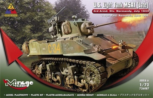 MI/726088--Model do sklejania wiernie odwzorowujący U.S. Light Tank M5A1 (LATE).
