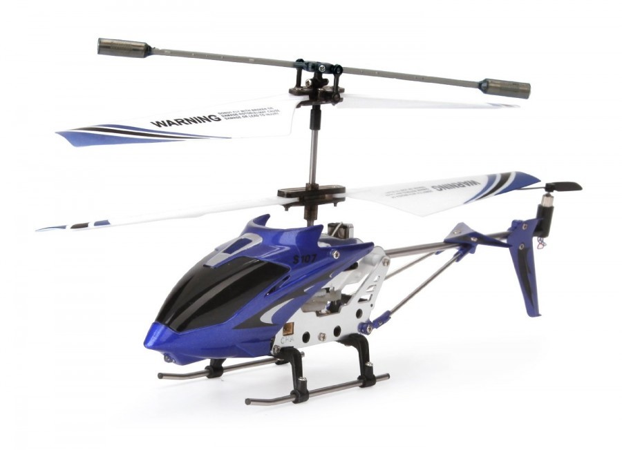 S107G-BLU--Syma S107G to rewolucyjny 3-kanałowy helikopter zdalnego sterowania. Jest to najpopularniejszy i najchętniej kupowany model w swojej klasie. Rama wykonana z metalu i wbudowany wysokiej jakości system żyroskopowy, sprawiają, że model jest bardzo stabi