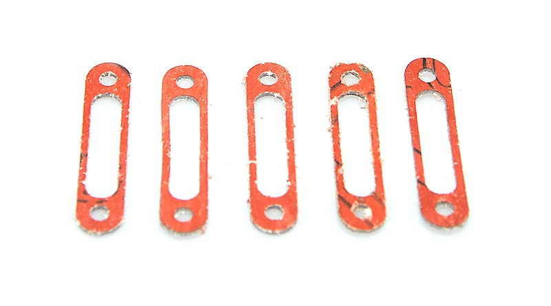 HI/02298--Uszczelki tłumika - długość 35mm, szerokość 8mm, grubość 1mm. W komplecie 5 szt.