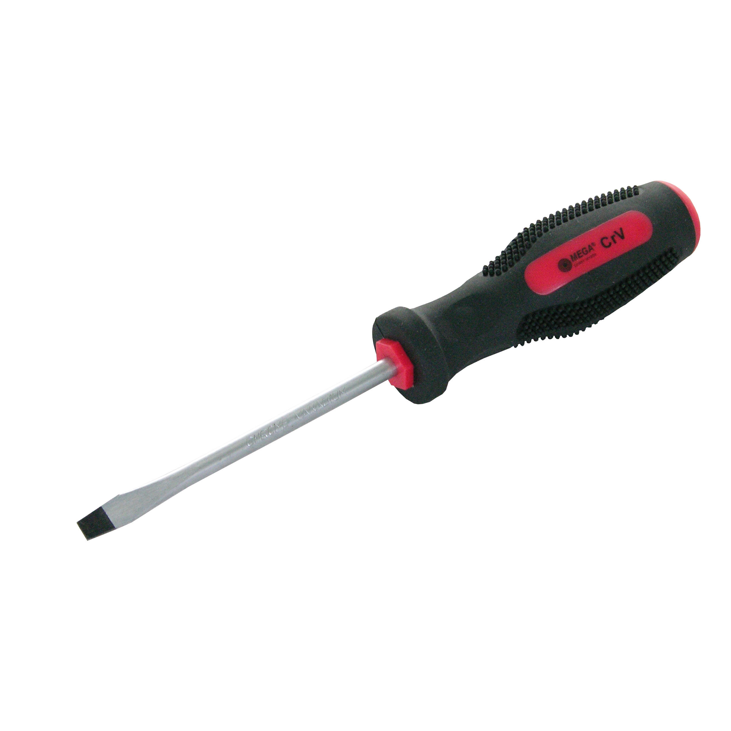 10045--ZR10043 Wkrętak płaski 3x75mm, jeżyk CV [Z] MegaWkrętak płaski typu "" Jeżyk""Groty wykonane ze stali chromowo-wanadowej, hartowaneAntypoślizgowe rękojeści ze wstawkami gumowymiMagnetyczne końc&amp;oacute;wki grot&amp;oacu