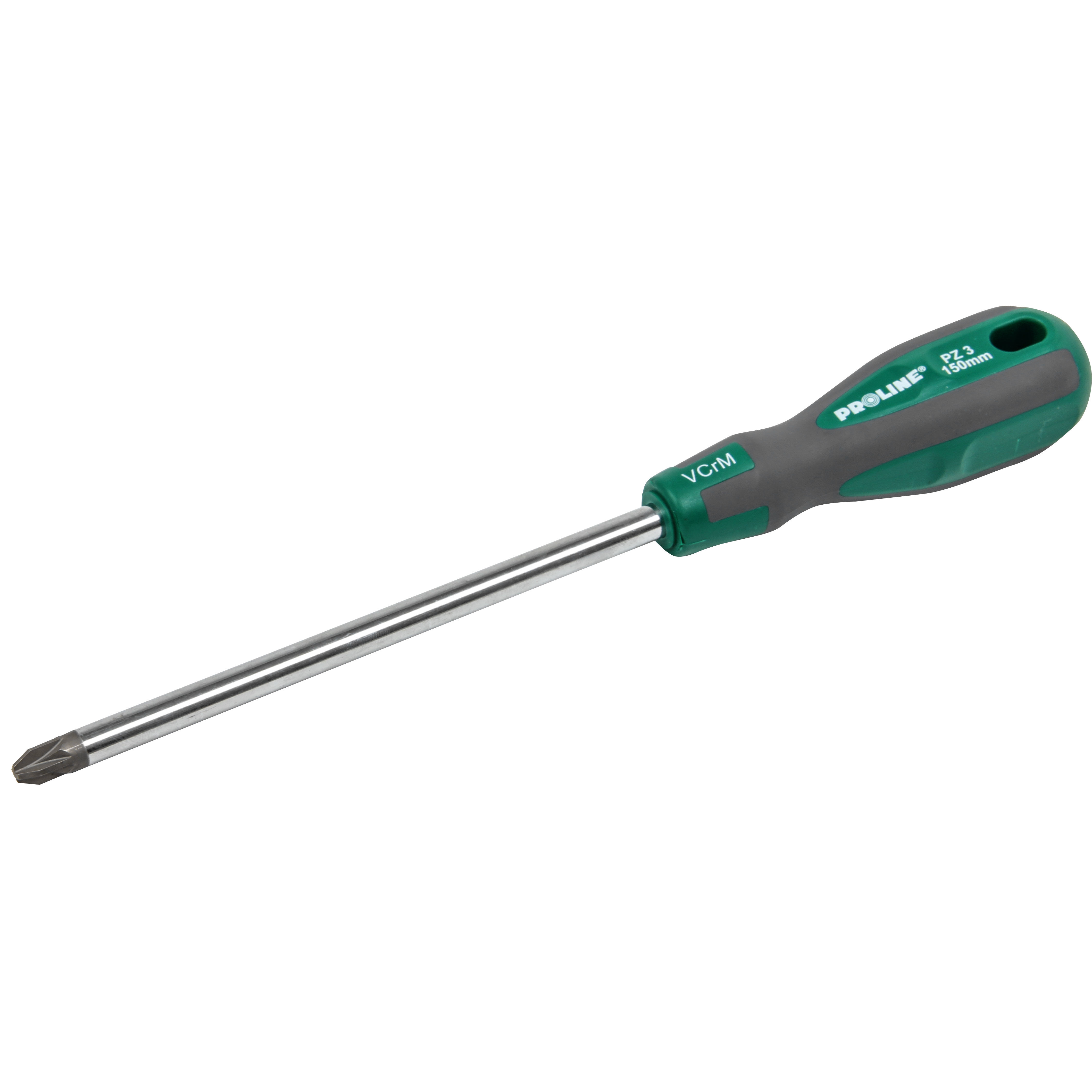 10172--10172 Wkrętak Soft Touch Pozidriv PZ1x100mm, ProlineDane techniczne:Wkrętaki SOFT TOUCH Pozidriv (PZ) krzyżowe z końc&amp;oacute;wką magnetyczną.Screwdrivers Pozidriv, Schraubendreher PozidrivRękojeść wkrętaka krzyżowego dwuskładnikowa z twardego