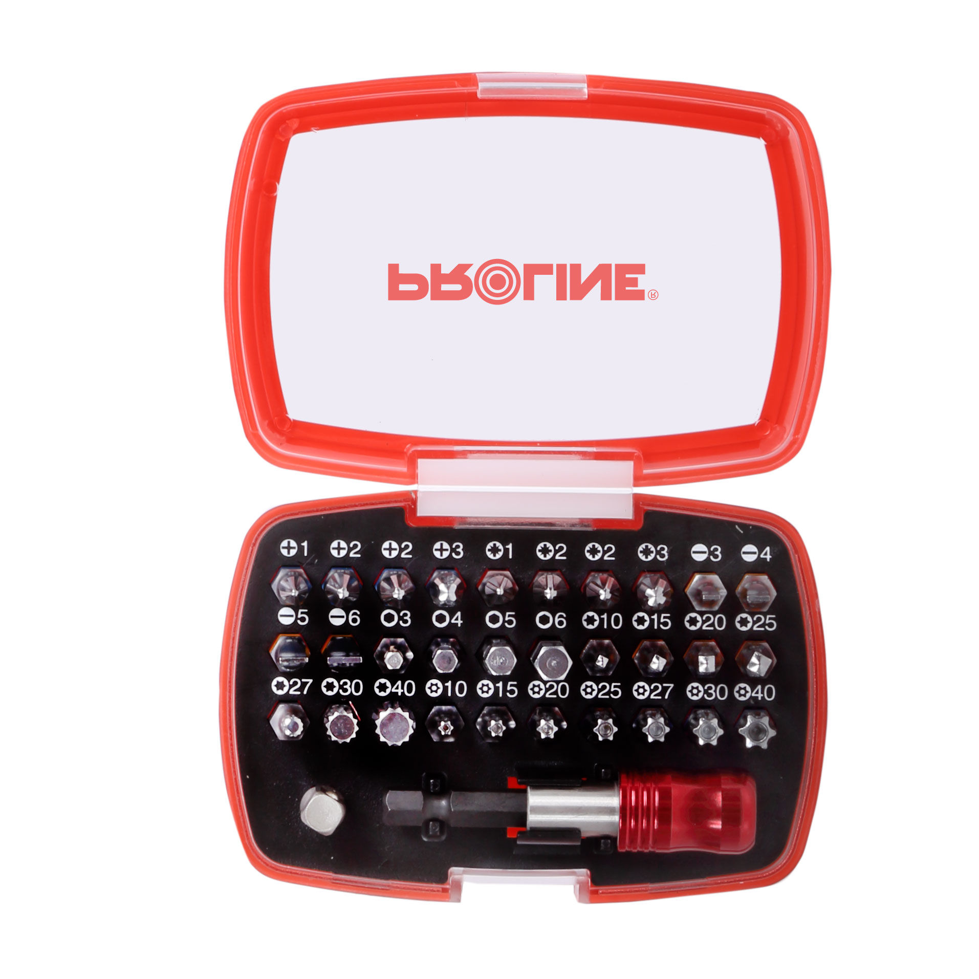 10705--Zestaw końcówek z uchwytem, 32szt. proline