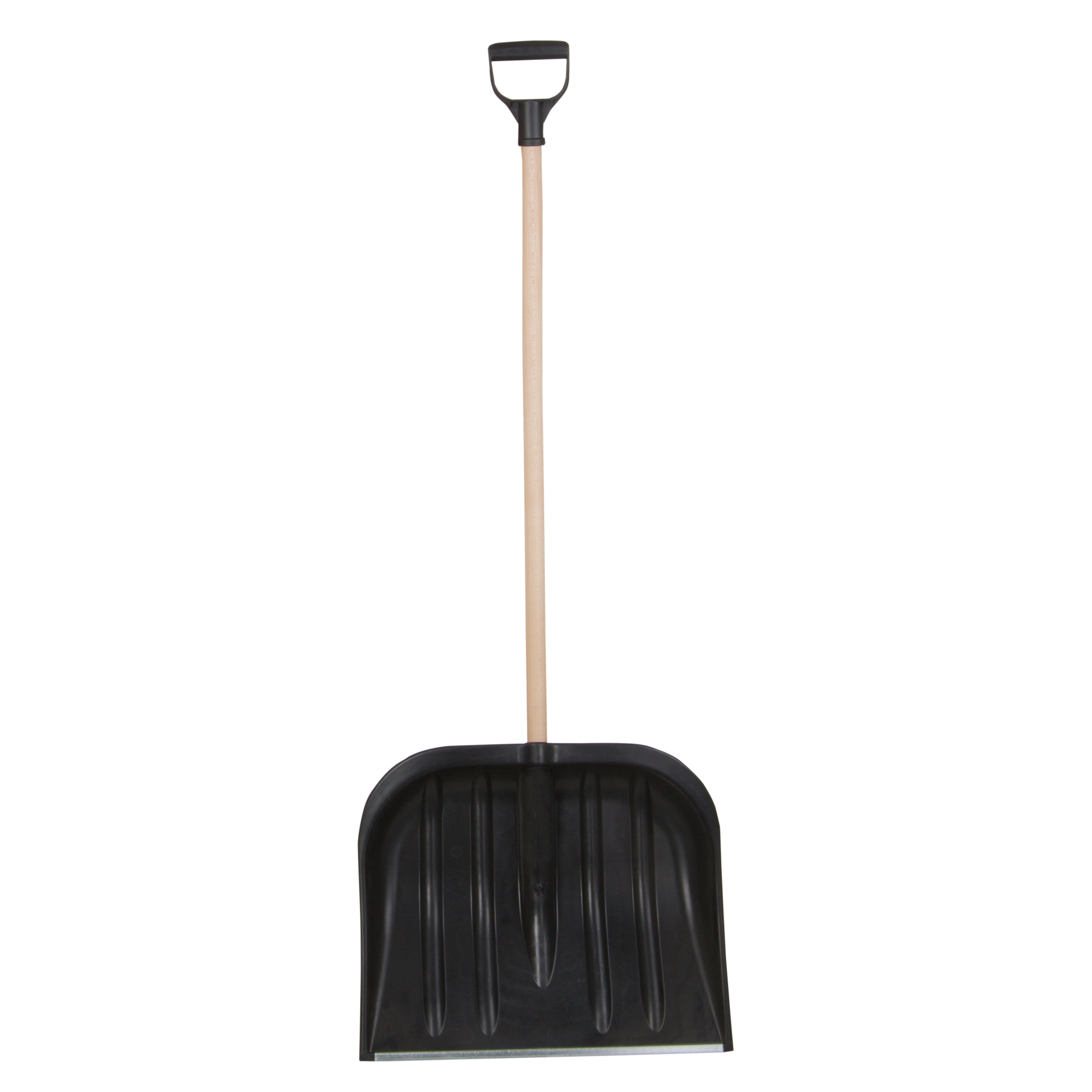 12342--Łopata śnieg.sz.485mm w.395mm pl.cz.okucie bl.+t.drew.+rączka