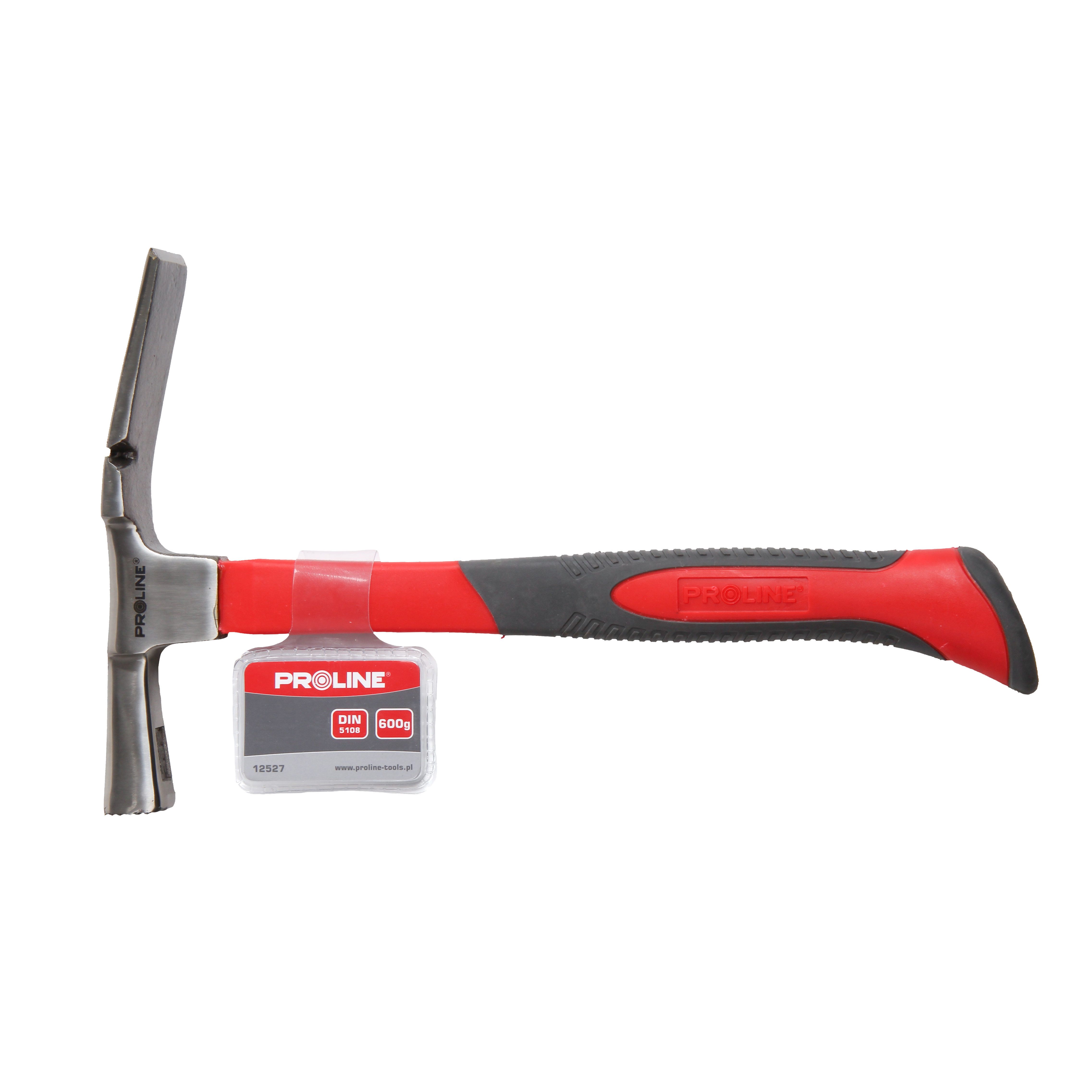 12527--Młotek murarski berliński 600g rączka z wł.szkl. gs proline