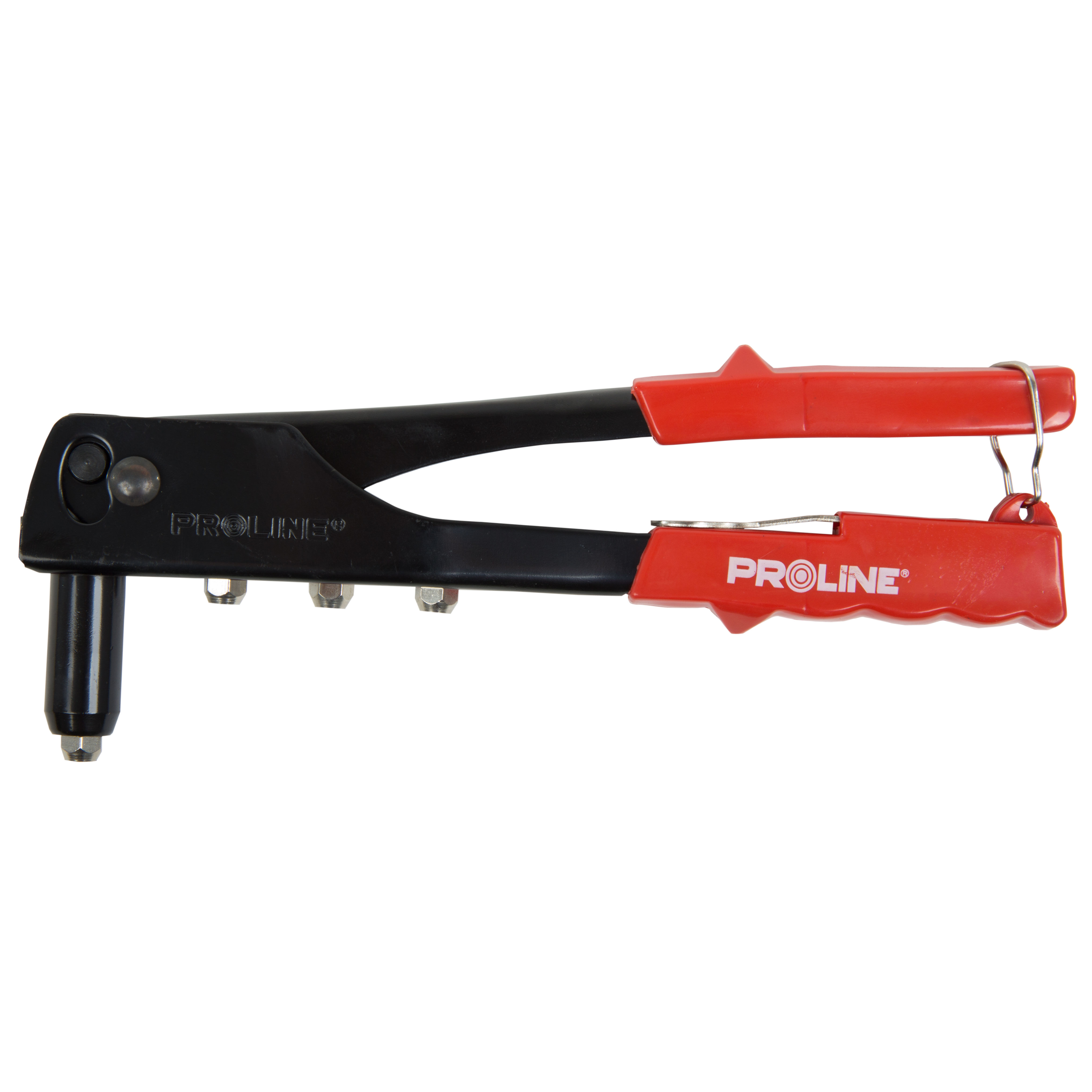 14007--14007 Nitownica dźwigniowa 2,4-4,8mm, 250mm, ProlineSpecyfikacja:Nitownica ręczna dźwigniowa do wszystkich nit&amp;oacute;w wykonanych z: stali nierdzewnej, stali, miedzi lub aluminium.Nitownica ręczna dźwigniowa posiada hartowane końc&amp;oa