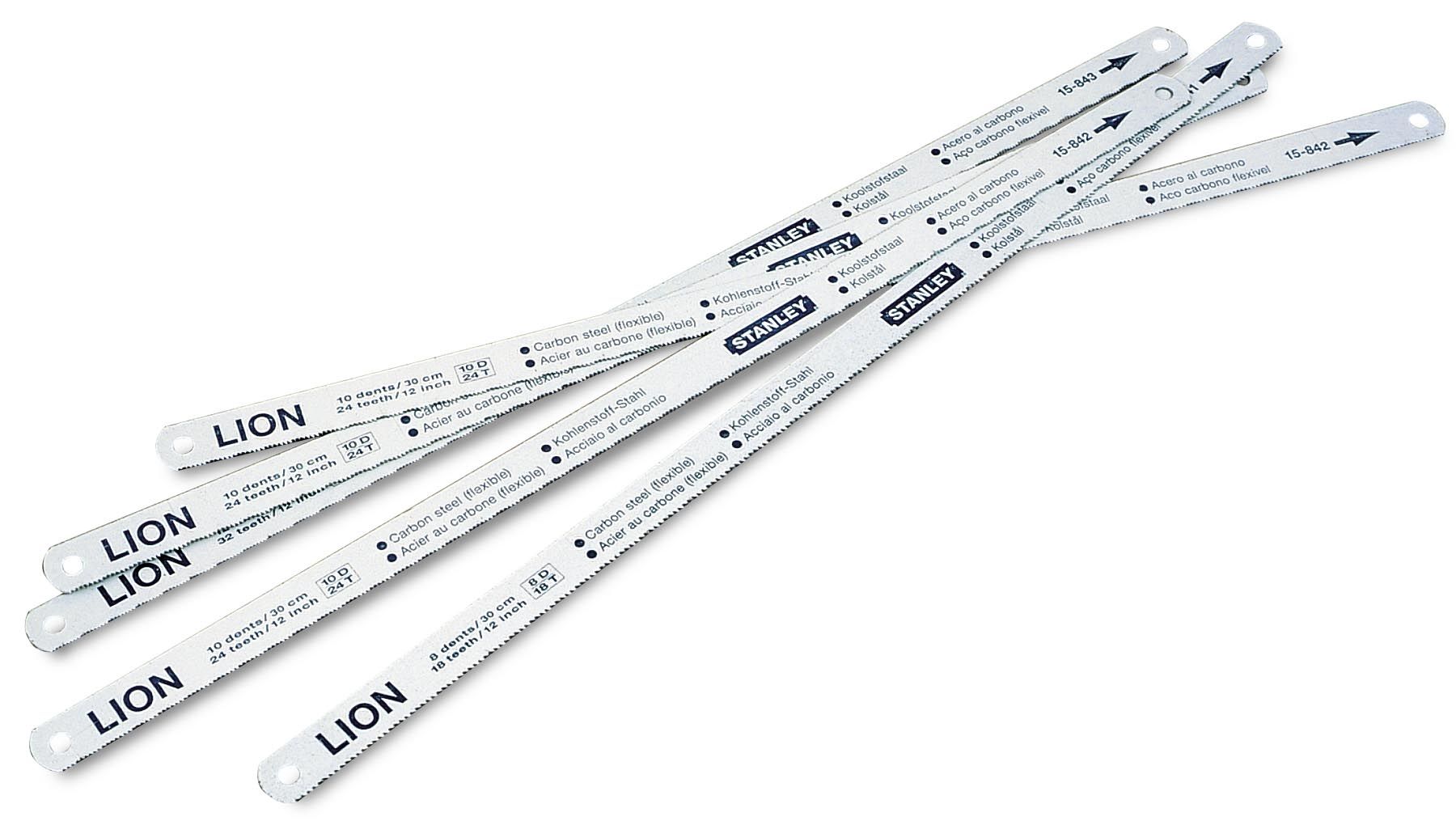 158010--Brzeszczot lion 300mmx18,24,32z, zestaw elastyczny ze sta