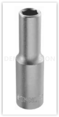 172671--Nasadka długa 1/2" 6 pkt 14 mm mat