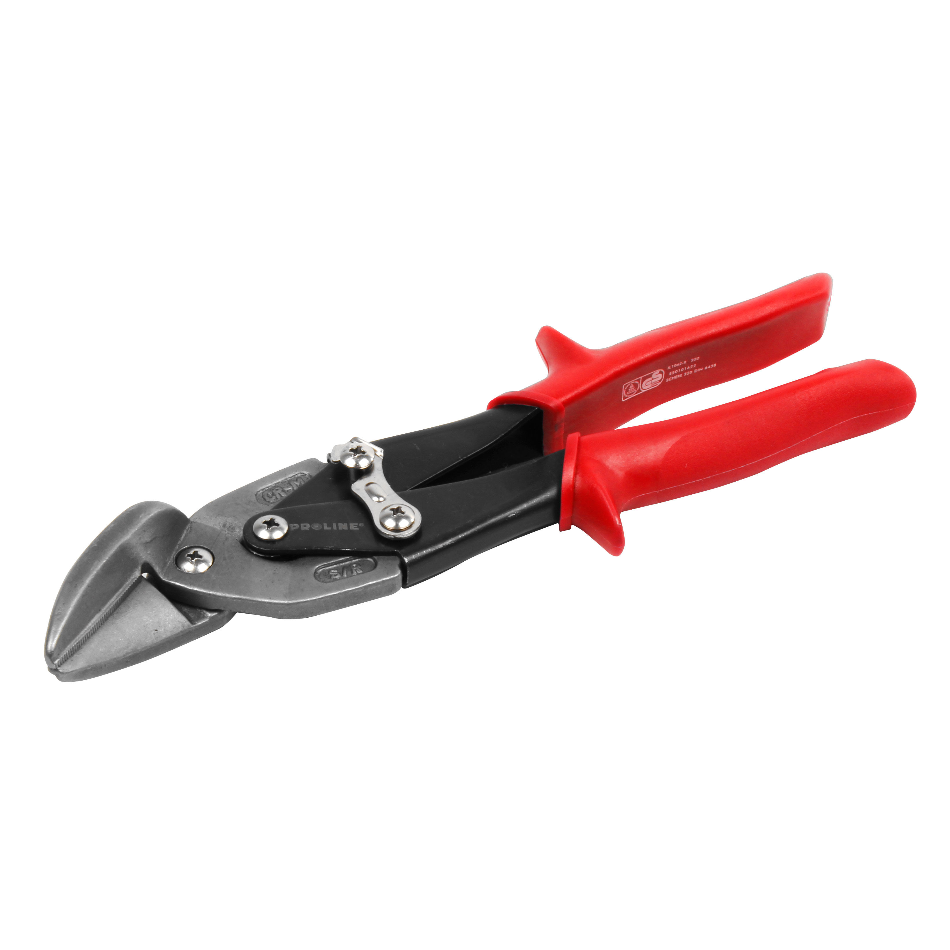 17371--Nożyce do blachy 240mm lewe/proste odsadz. do 1,2mm proline