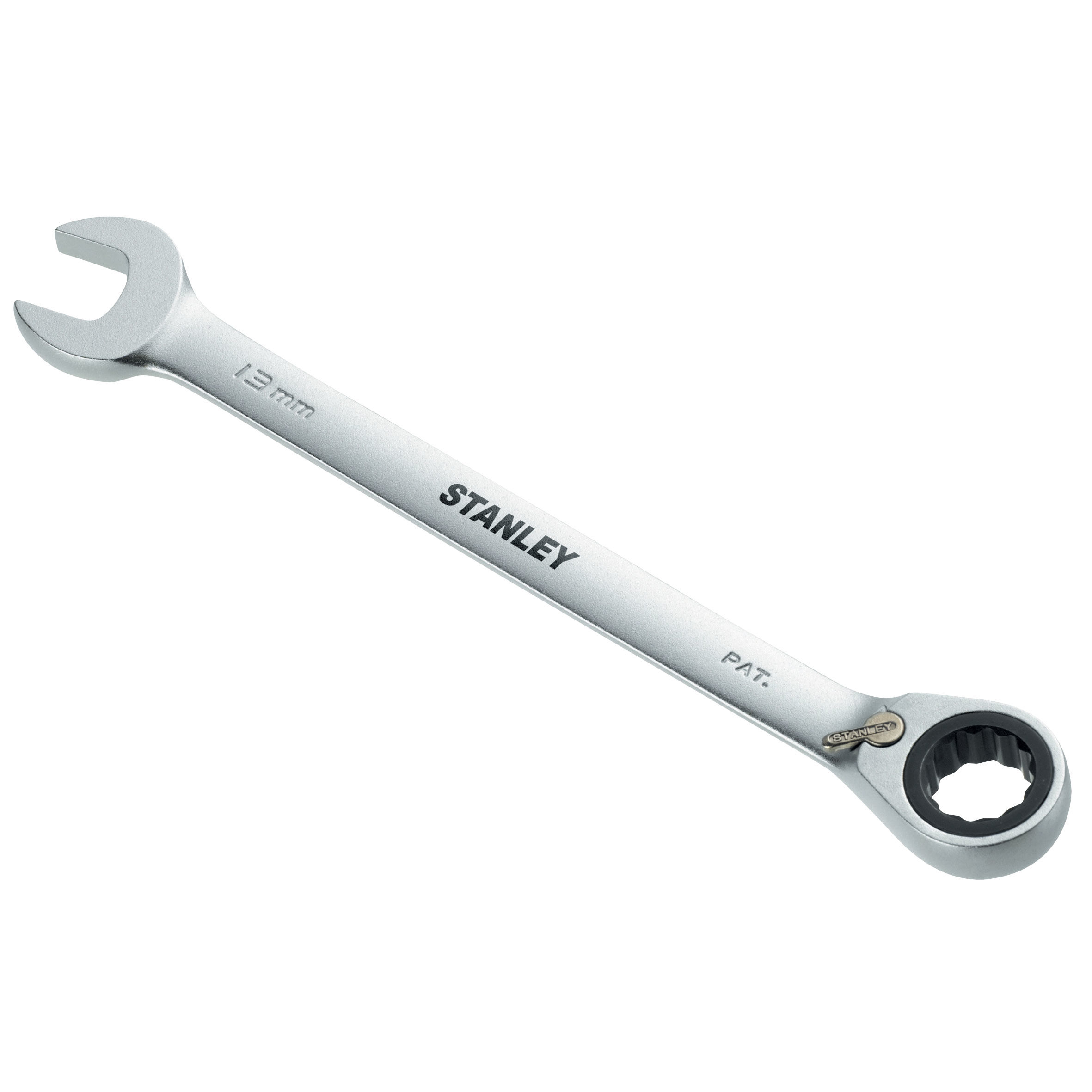 173711--Klucz płaski z grzechotką z przełącznikiem 22 mm mat