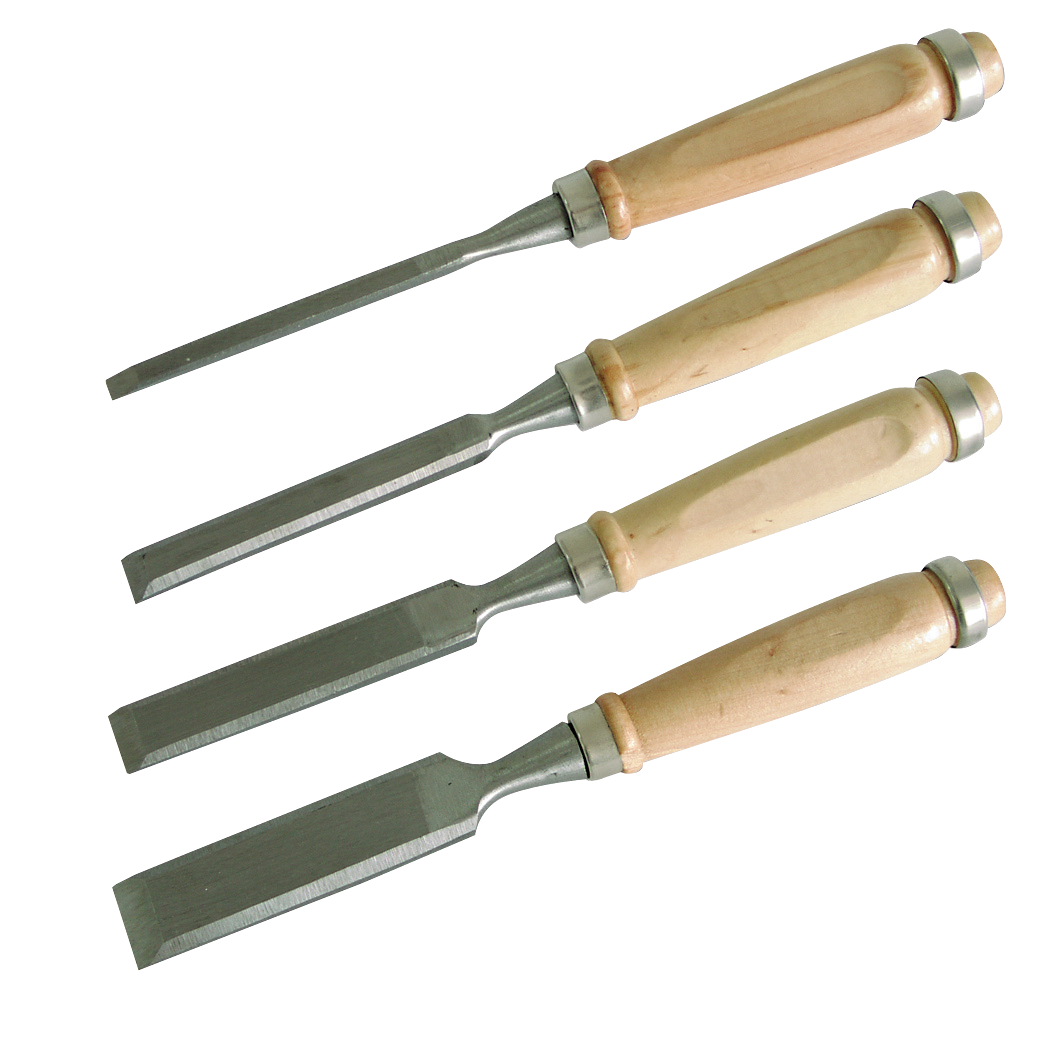 19001--Specyfikacja:Dłuta stolarskie z drewnianymi rękojeściamiŚcięte krawędzie boczneW etui plastikowymRozmiar 6, 12, 18, 24 mm