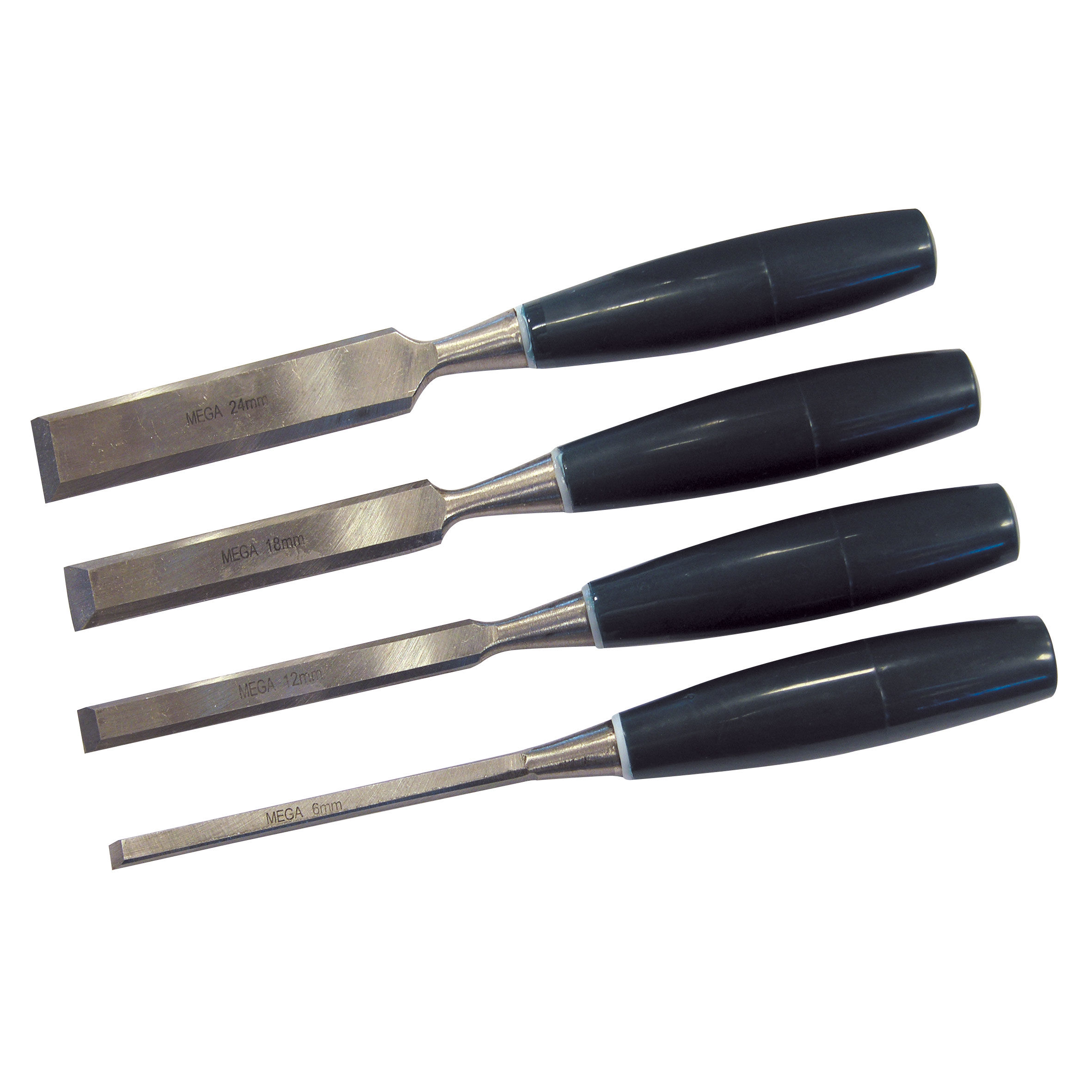 19004--Dłuta do drewna kpl. 4 szt. 6,12,18,24mm