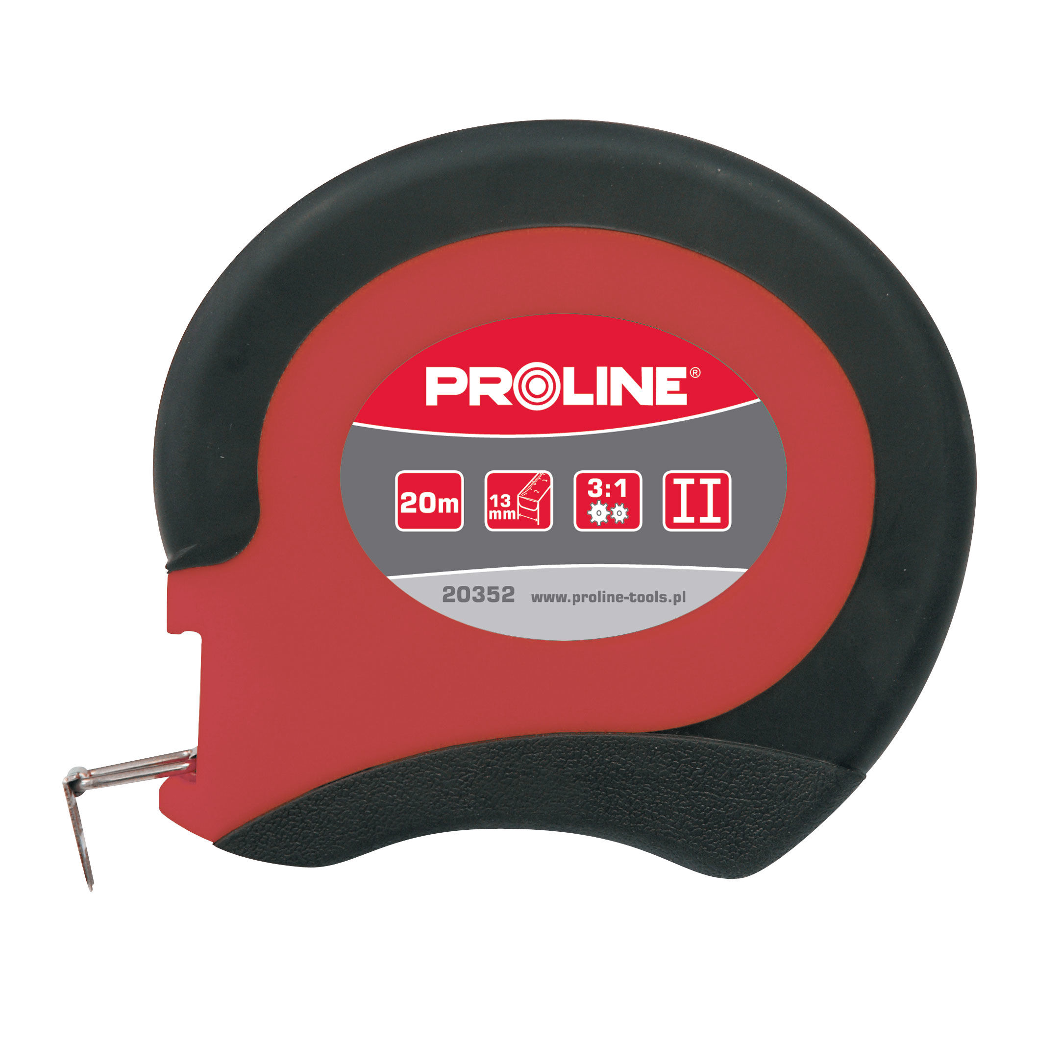 20351--Miara 10m*13mm taśma stalowa pokr. nyl. obud. zamkn. proline