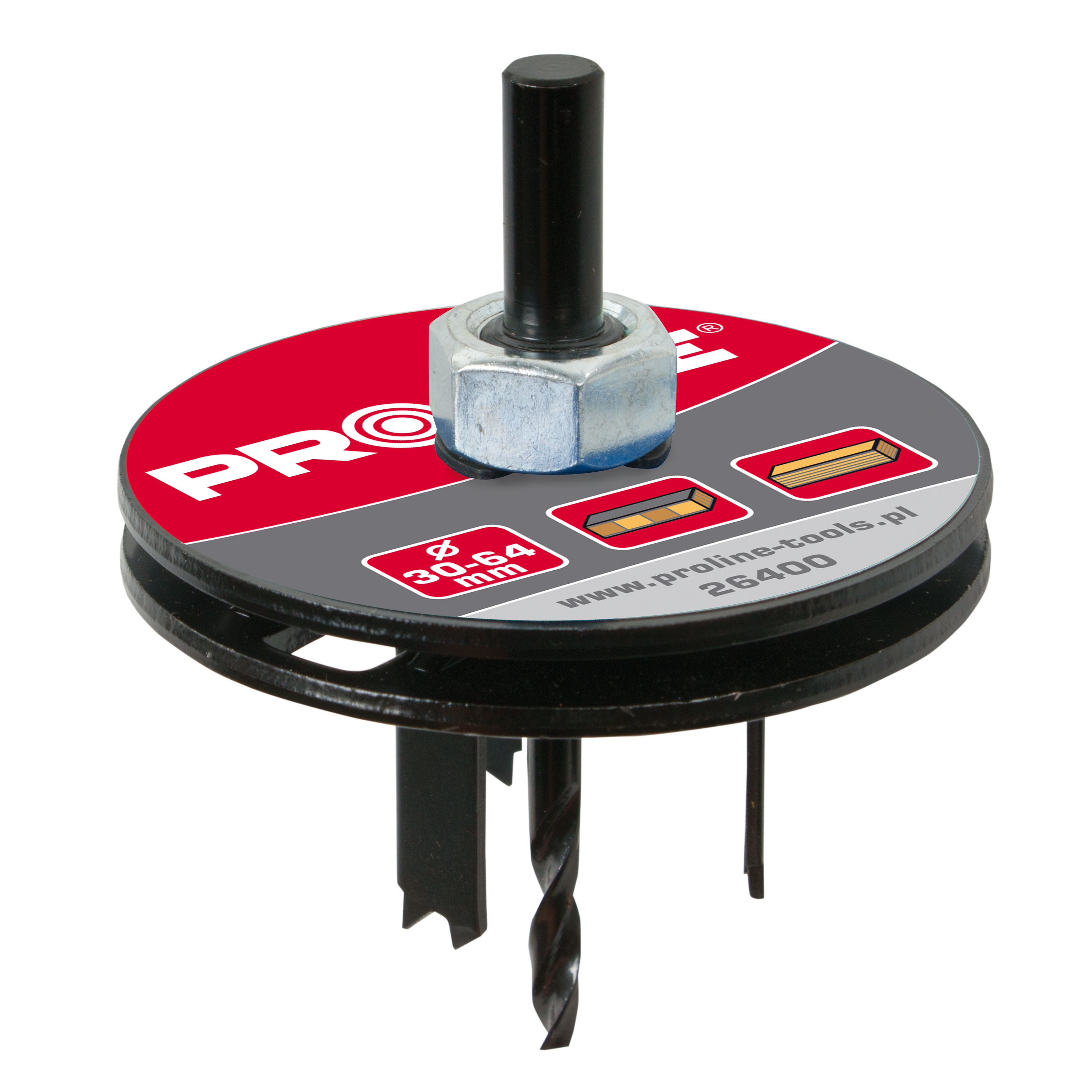 26400--Wycinak do otworów z regulacją - gips, drewno        proline