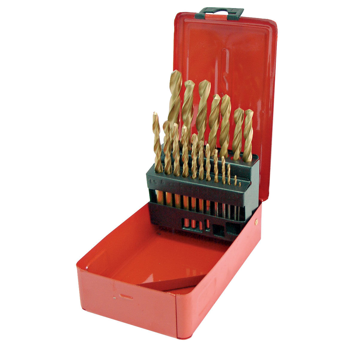 26719--Wiertła do metalu powlek. tytanem (1,0-10,0) szt.19 kaseta