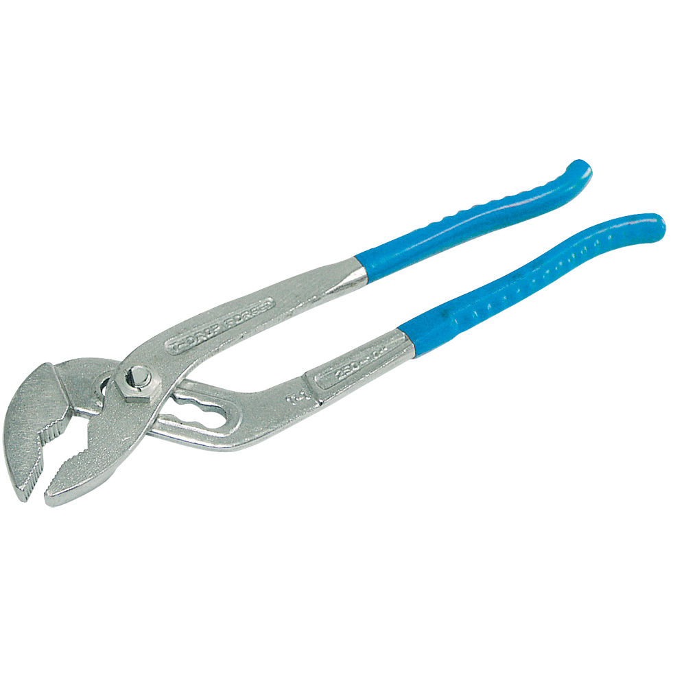 28210--Szczypce nastawne do rur 250mm, nasadki pvc