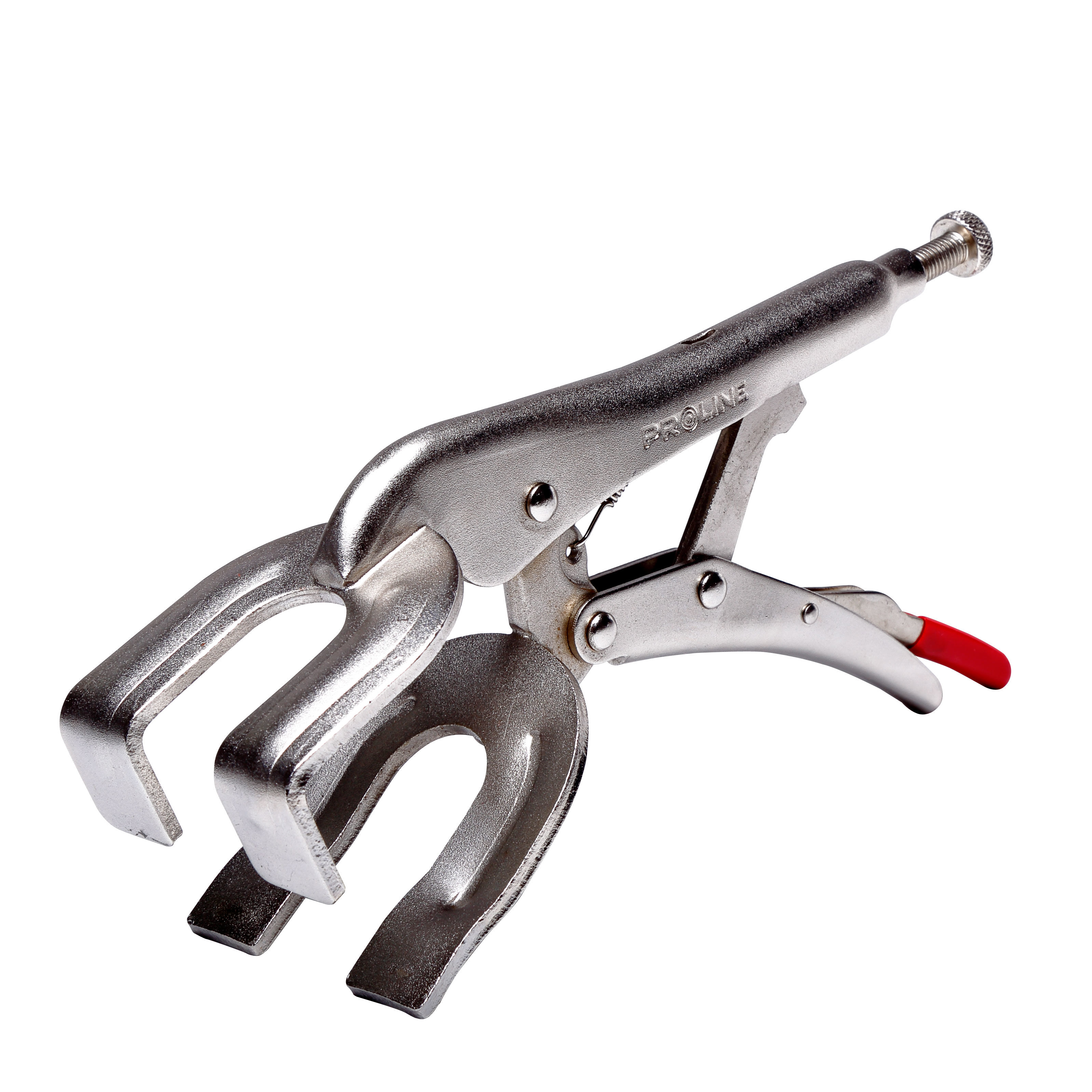 28251--Specyfikacja:Szczypce niklowaneRegulacja siły zacisku i odległości szczękSzczęki ukształtowane w zależności od przeznaczeniaMaksymalna rozwartość szczęk: 42 mm