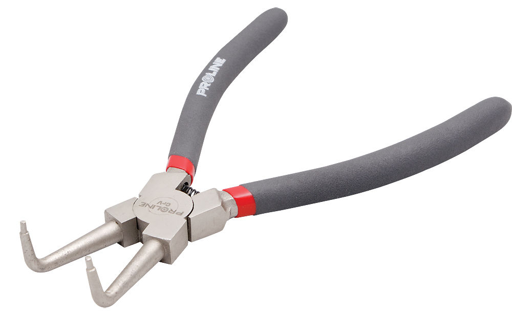 28640--Szczypce do pierścieni osad. 200mm.wewn.wygięte. proline