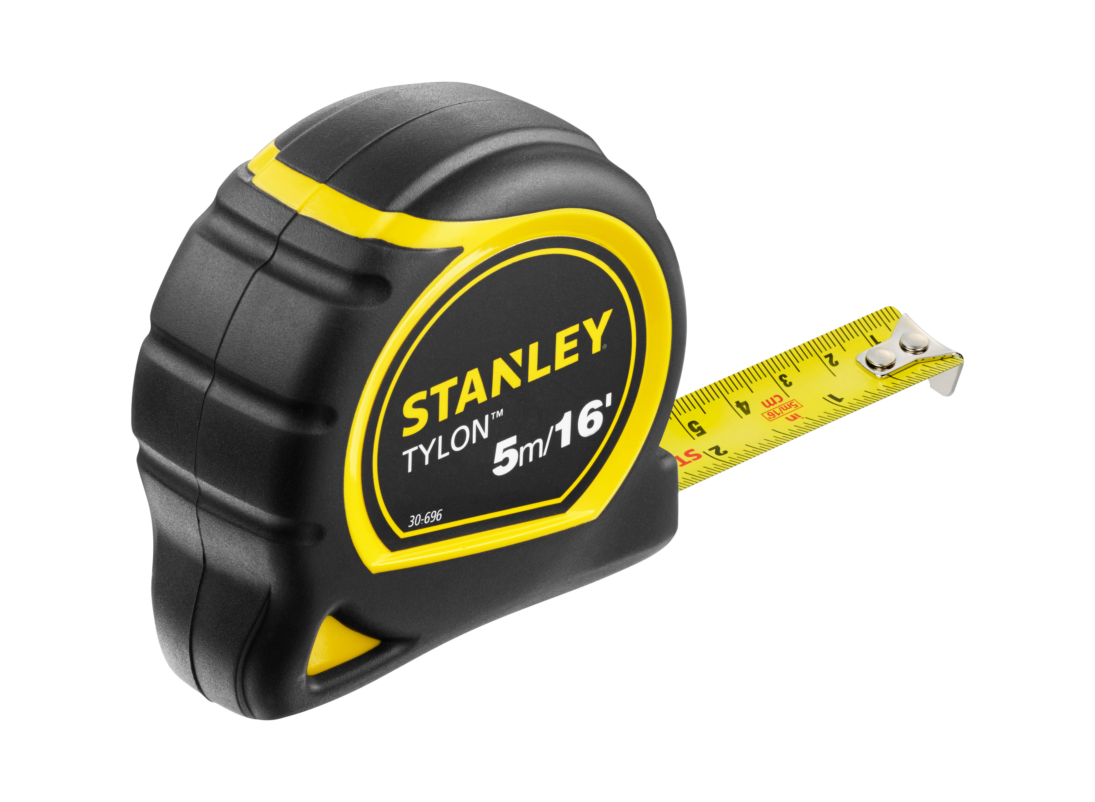 306960--306960 Miara zwijana 5m-16ft/19mm OPP, obudowa plastik [K], StanleySpecyfikacja:Ergonomicza obudowa bimateriałowa z wkładką antypoślizgowaTaśma lakierowanaBlokada i automatyczne zwijanie taśmyZaczep do paskaKlasa dokładności: IIZwijana 5m-16ft/19mmZd
