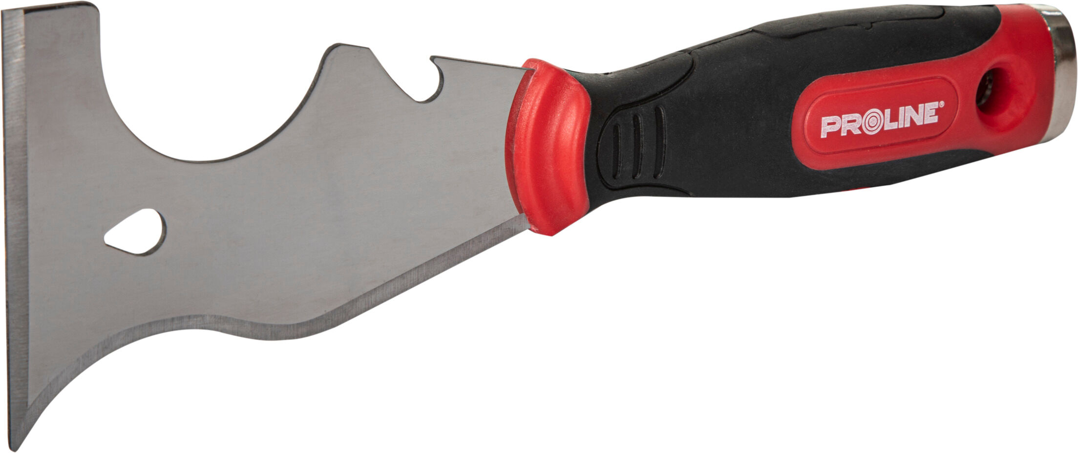 31122--Skrobak posiada wielofunkcyjne ostrze wykonane ze stali nierdzewnej 3Cr13 o grubości 1.8 mmPrzeznaczony do usuwania resztek farb i tapet, czyszczenia i skrobania zewnętrznych powierzchni rur, czyszczenia wałków malarskich, usuwania gwoździ, otwierani