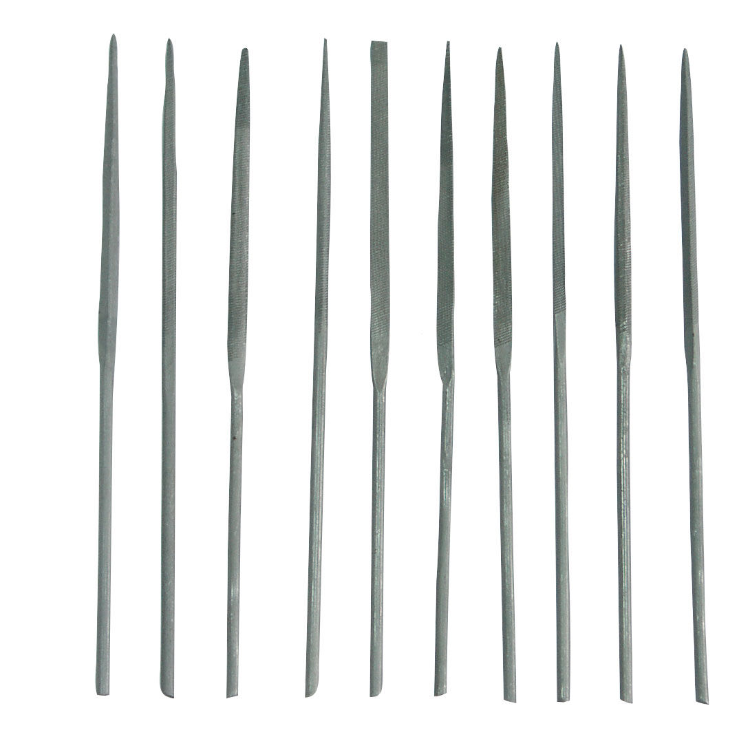 32010--Pilniki precyzyjne - iglaki 140mm kpl. szt.10 etui