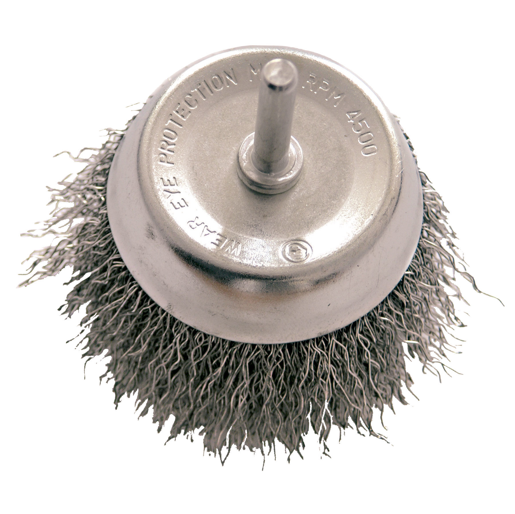 32410--Szczotka doczołowa z dr.st.fal. fi=100mm,trzpień 6mm proline