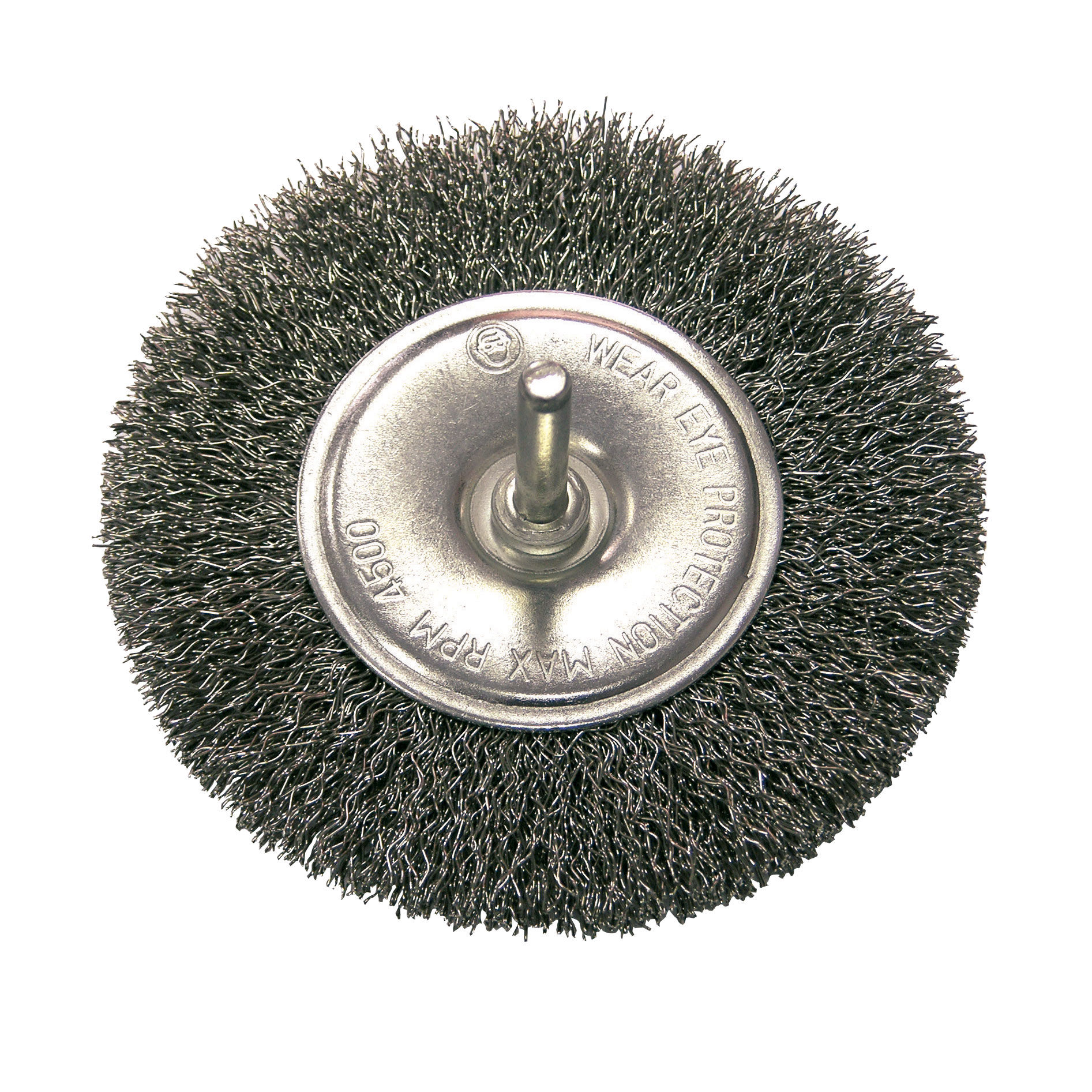 32432--Szczotka tarczowa z dr.st.fal. fi=120mm, trzpień 6mm proline