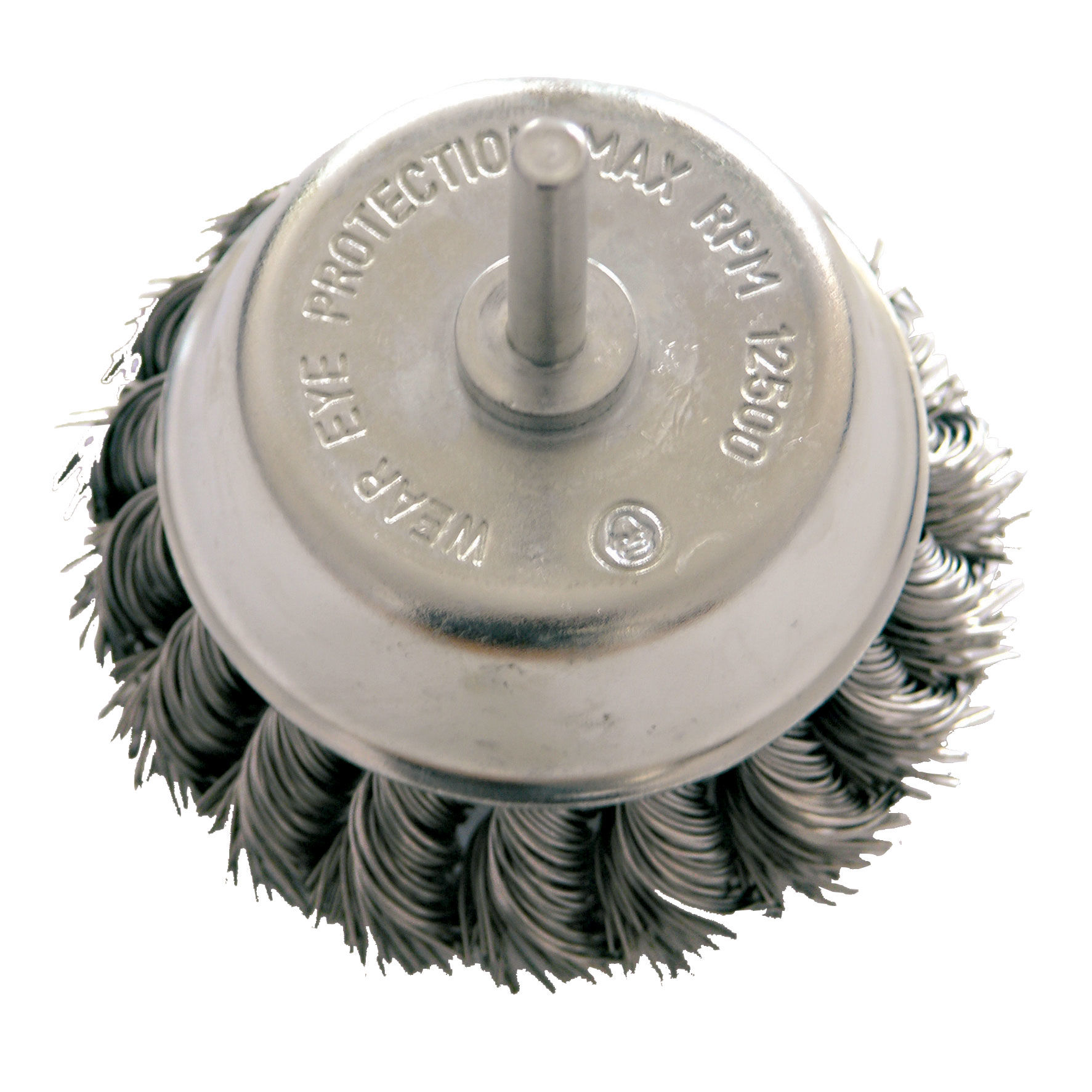 32457--Szczotka doczołowa z dr.st.skr. fi= 75mm,trzpień 6mm proline