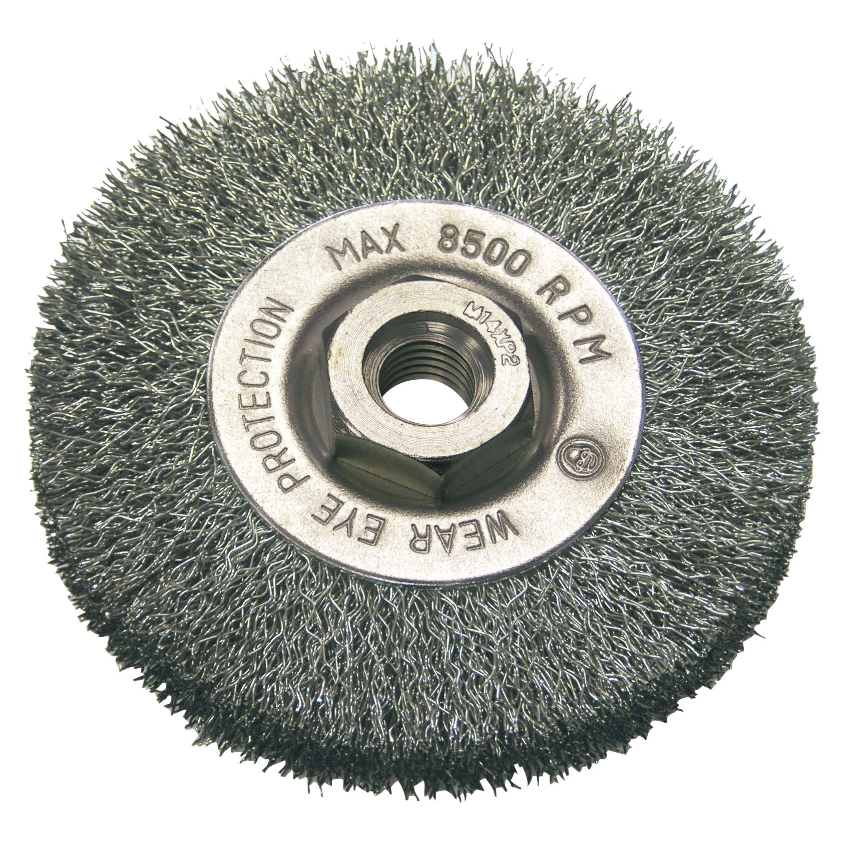 32520--Szczotka tarczowa z drutu stal.falist. fi=100mm, m14 proline