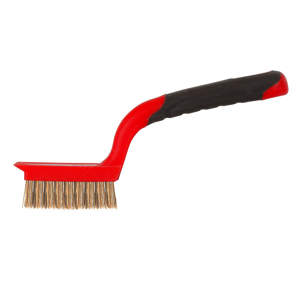 32635--Szczotka druciana - mosiądz, 5x11 rzędów, 180mm, proline