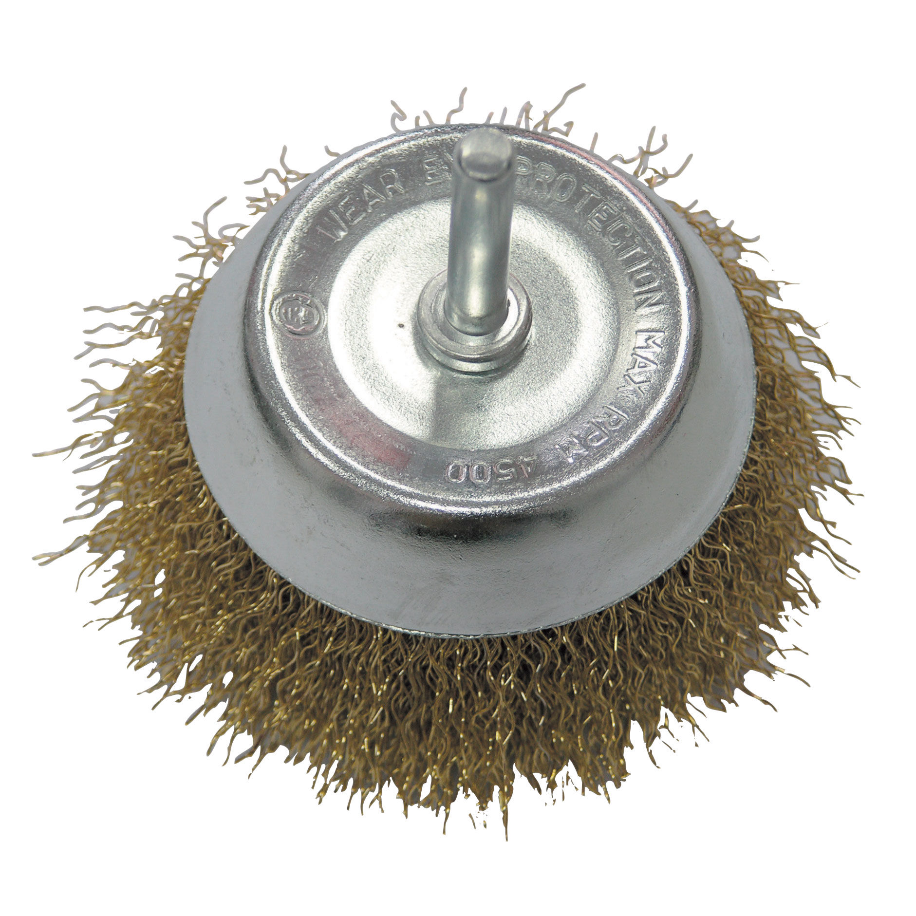 32847--Szczotka doczołowa z dr.st.mos. fi=75mm, trzpień 6mm proline