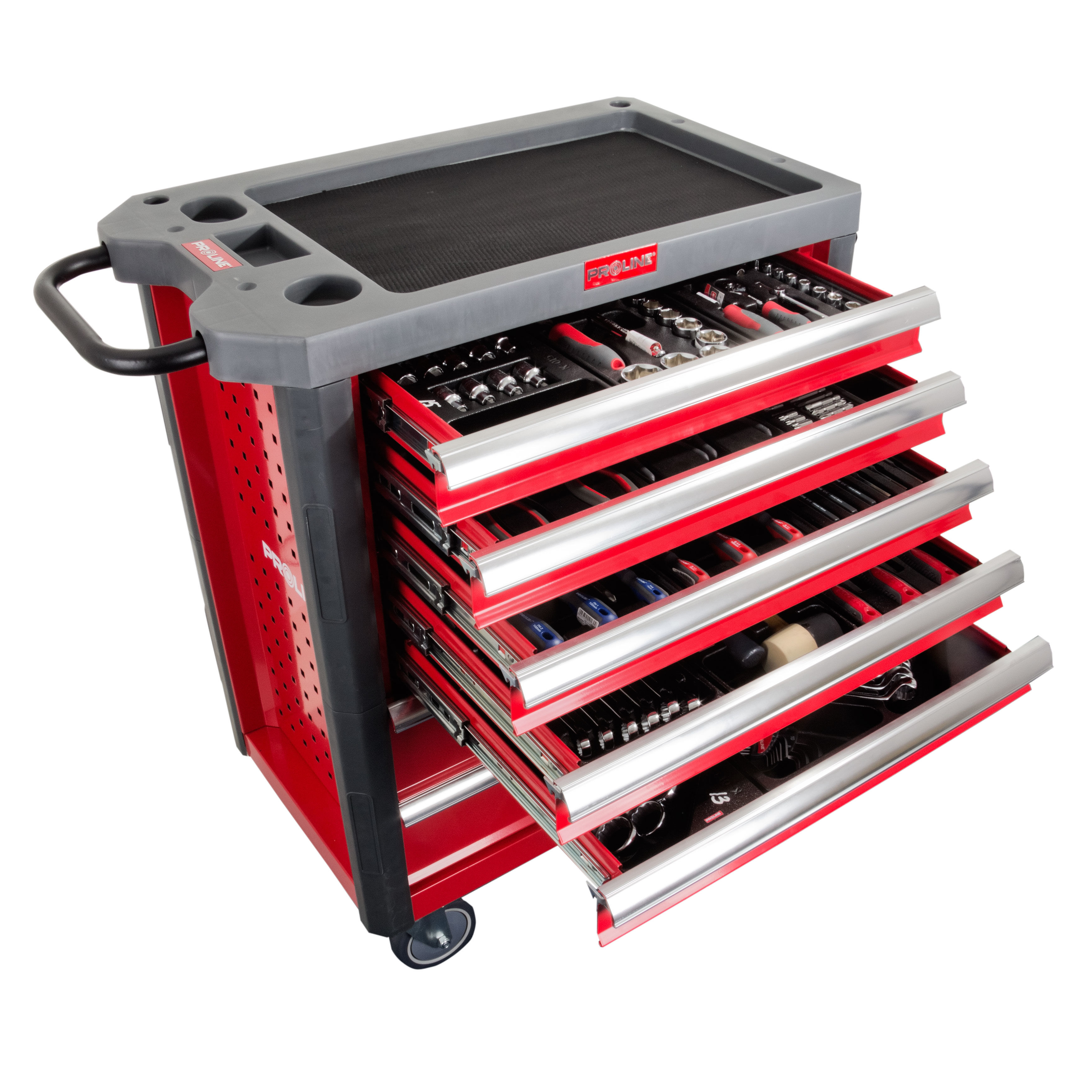 33114--Szafka narzędziowa 7 szuflad z wypos. 206el. proline hd