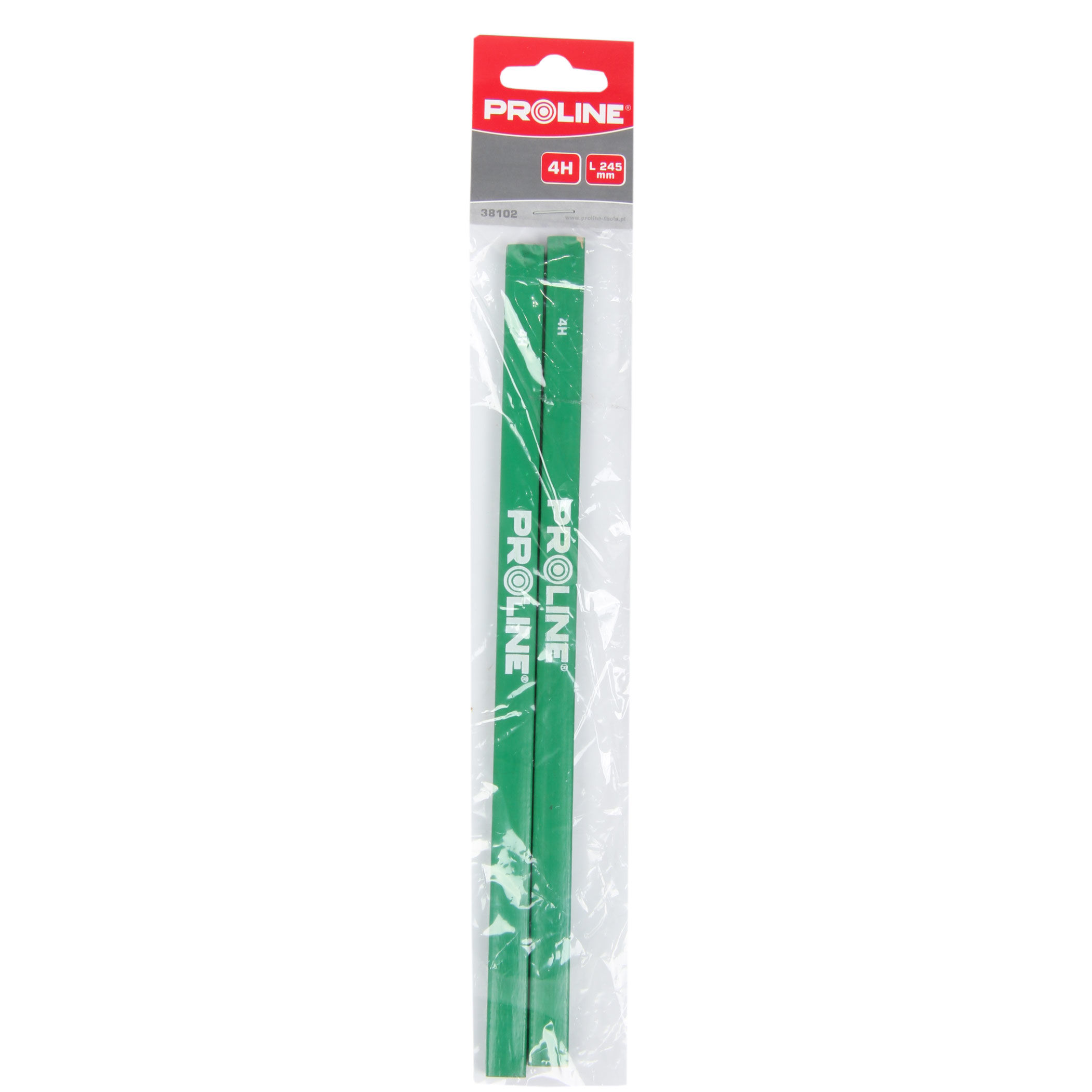 38102--38102 Oł&amp;oacute;wek murarski zielony 4H 245mm, 2 sztuki ProlineDługość oł&amp;oacute;wka: 245 mmTwardość: 4HIlość w zestawie: 2 sztuki