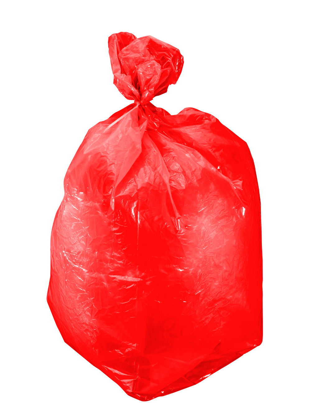 41204--Worki na śmieci ldpe 120l czerw. rolka 10szt. segr., proline