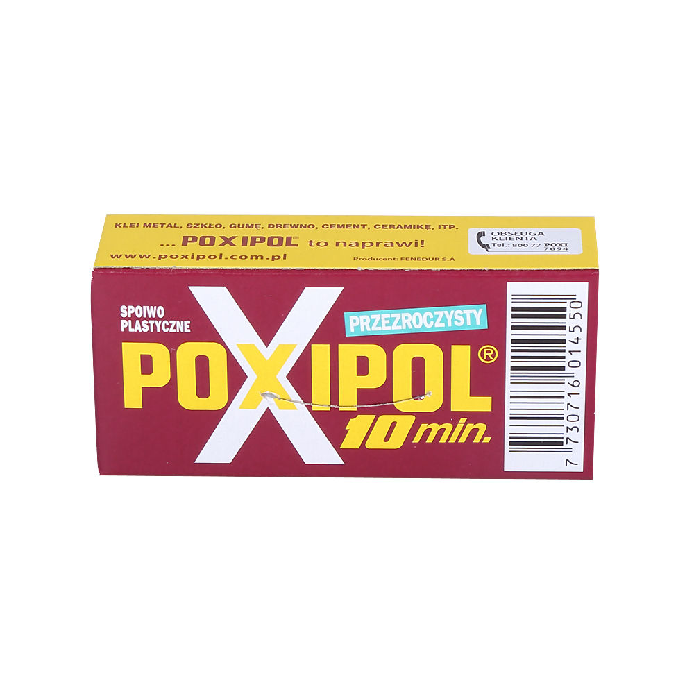 42043--Klej "poxipol"16g/14ml przezr.(2*tub:a5g/7ml,b8g/7ml w pud)