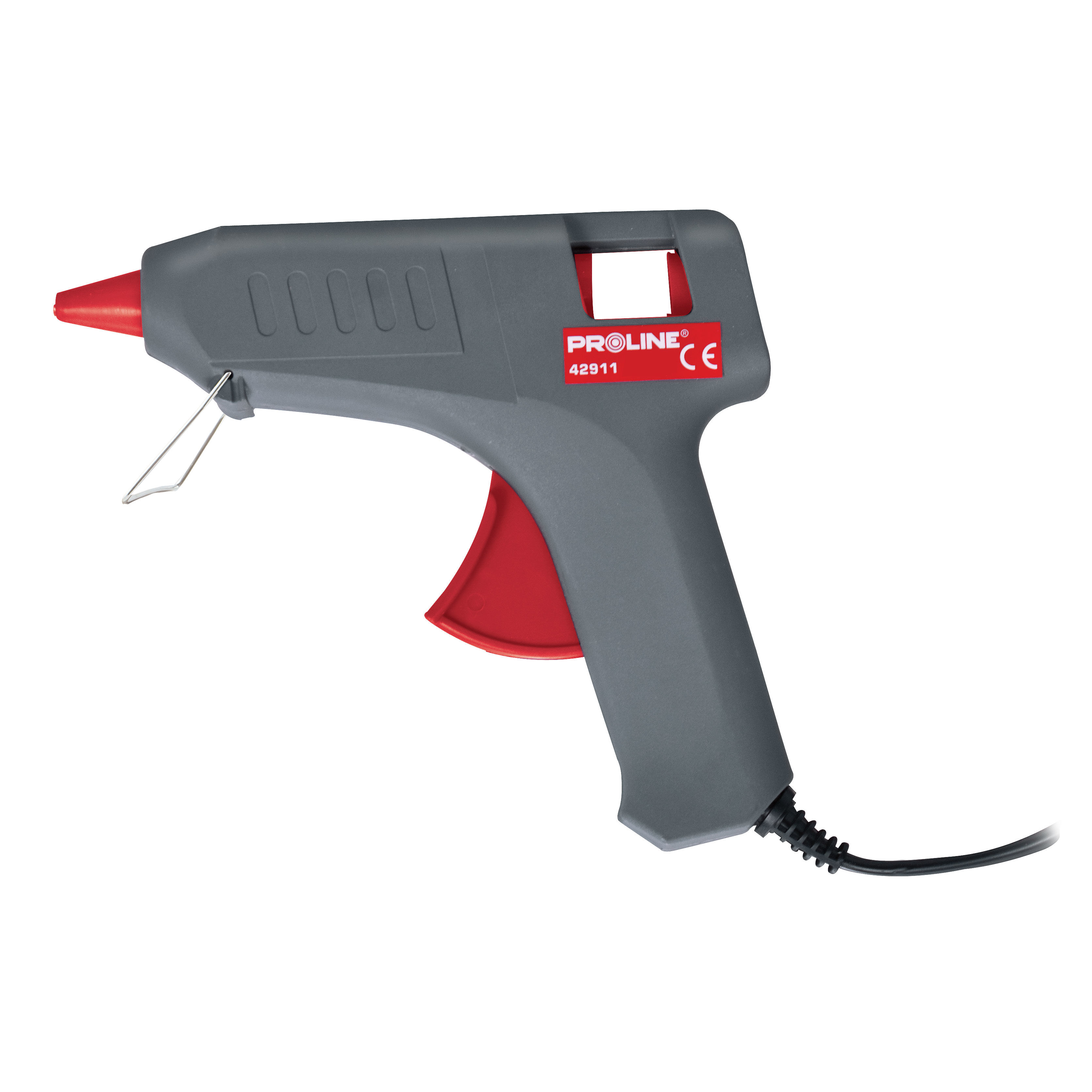 42911--42911 Pistolet do kleju 11mm, 72W, ProlinePistolet do kleju w laskach o średnicy 11mmPrzeznaczenie:klejenie na gorąco, klej na ciepłoklejenie aluminiumklejenie drewna i okleinklejenie metaliklejenie plexikleje do tworzyw sztucznych, folii, plastiku, 