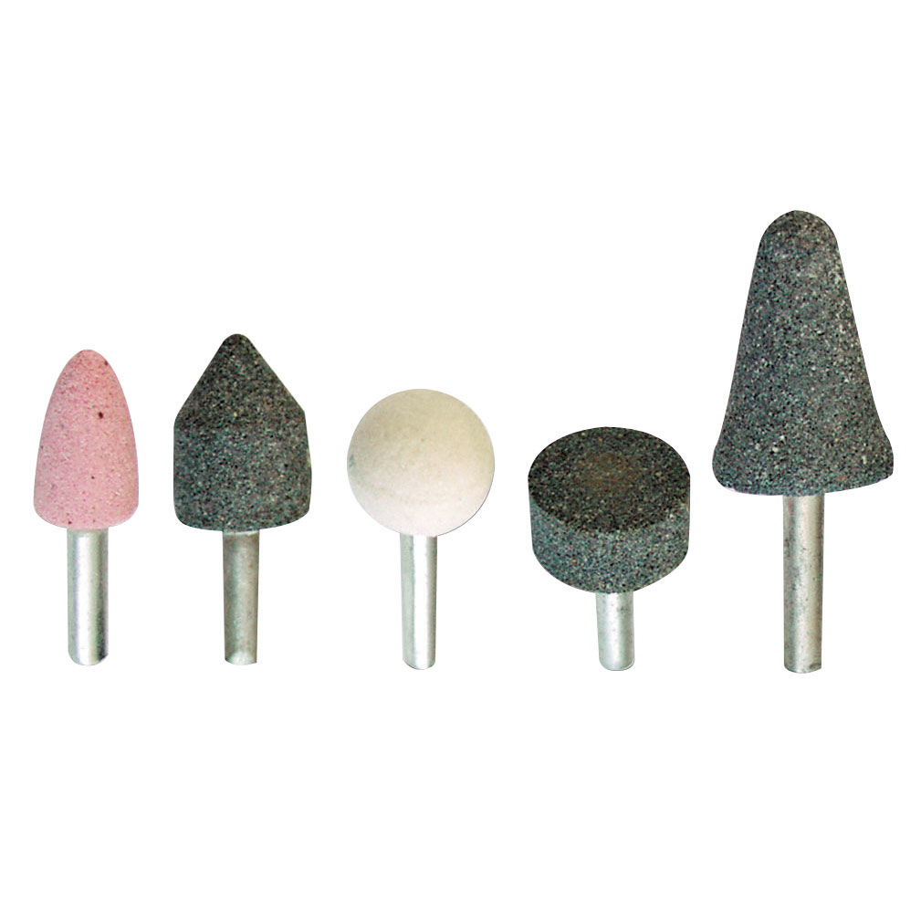 44905--Kamienie szlifierskie z trzpieniem 6mm  kpl. szt.5