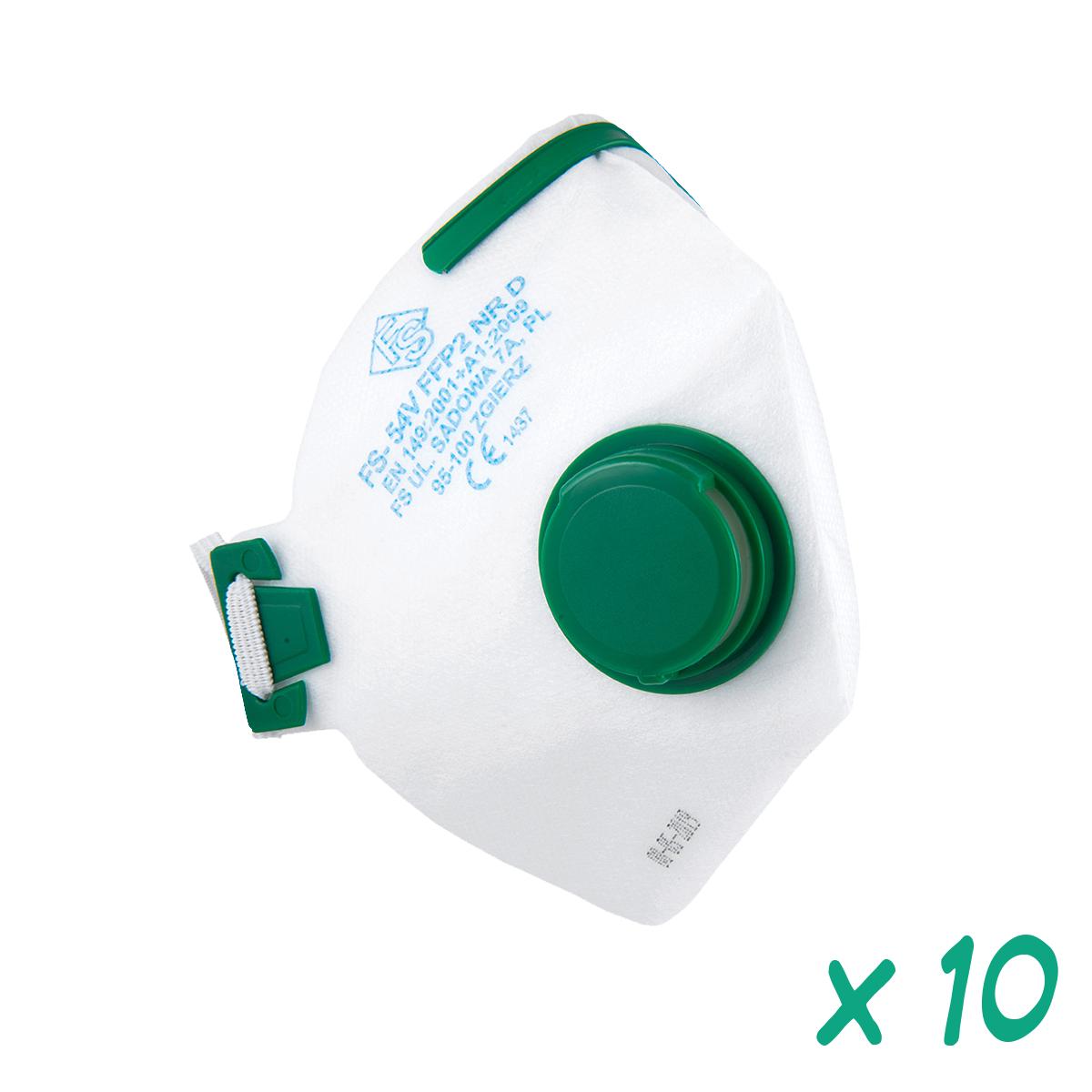 46026--Półmaska filtrująca fs 623v ffp2nr d kpl 10 szt