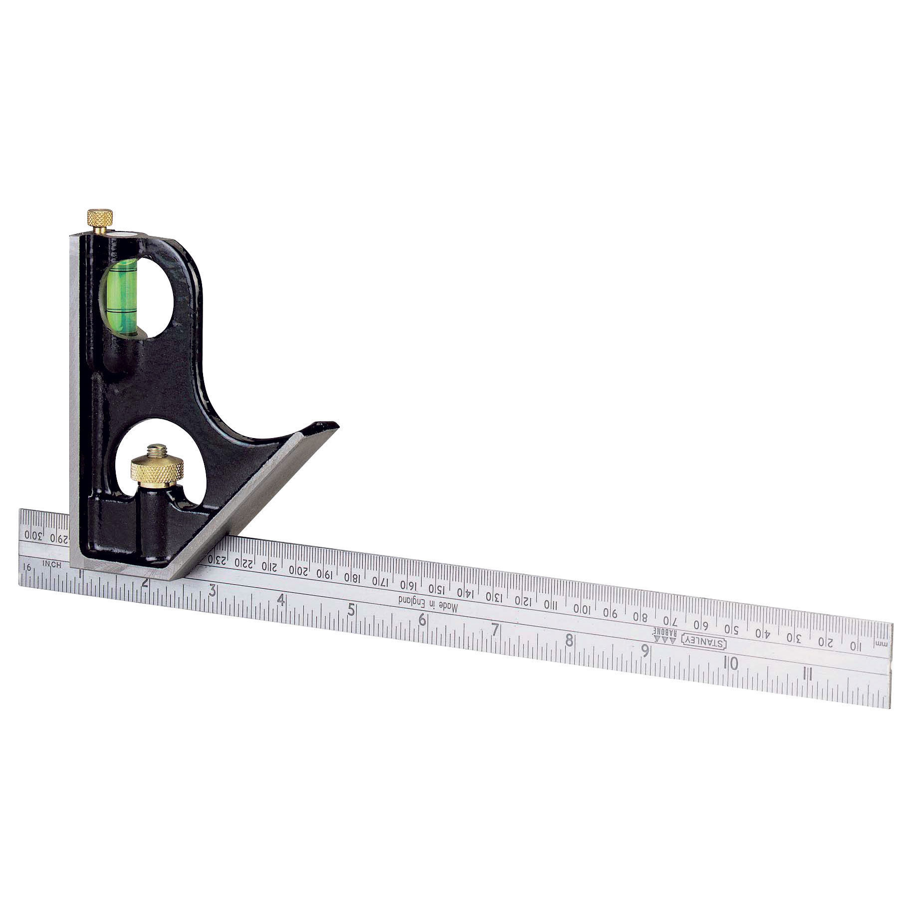461510--Kątownik uniwersalny 300mm/12", korpus metalowy z libelką