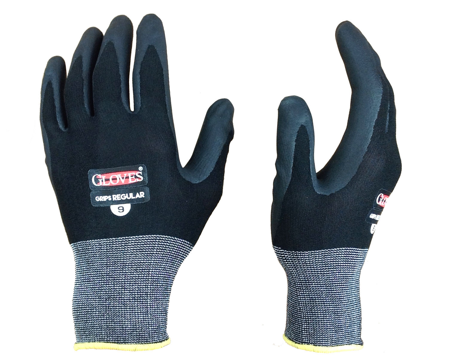 46173--Rękawice nitr. (grips regular), 12 par, "7", ce, gloves pro