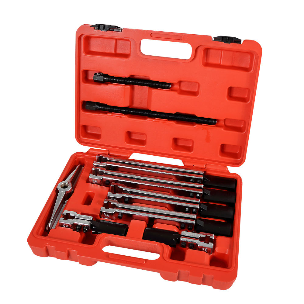 46859--Ściągacze dwuramienne marki Proline o symbolu 46859 wykonane są z wysokiej jakości stali chromowo-wanadowej gwarantujące większą trwałość. Ściągacz przeznaczony jest do intensywnej pracy w serwisach i warsztatach samochodowych. Ściągacz dwuramienny u