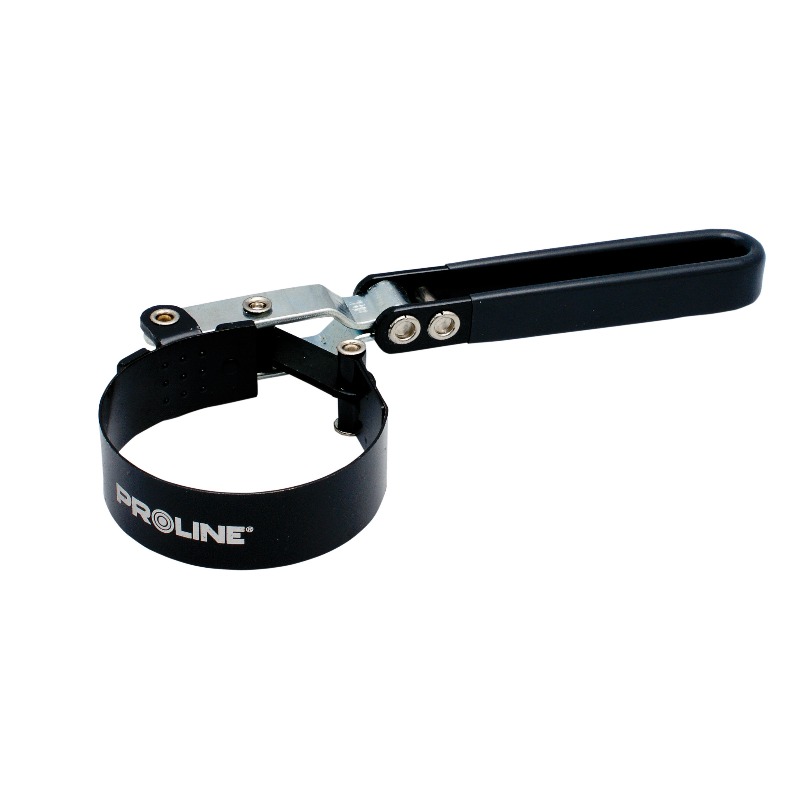 46885--46885 Klucz do filtra oleju 95-111 mm, ProlinePrzyśpiesza wymianę filtra olejuRuchoma rączka i obejma z taśmy stalowej pozwalają na wykręcenie filtr&amp;oacute;w z trudno dostępnych miejsc