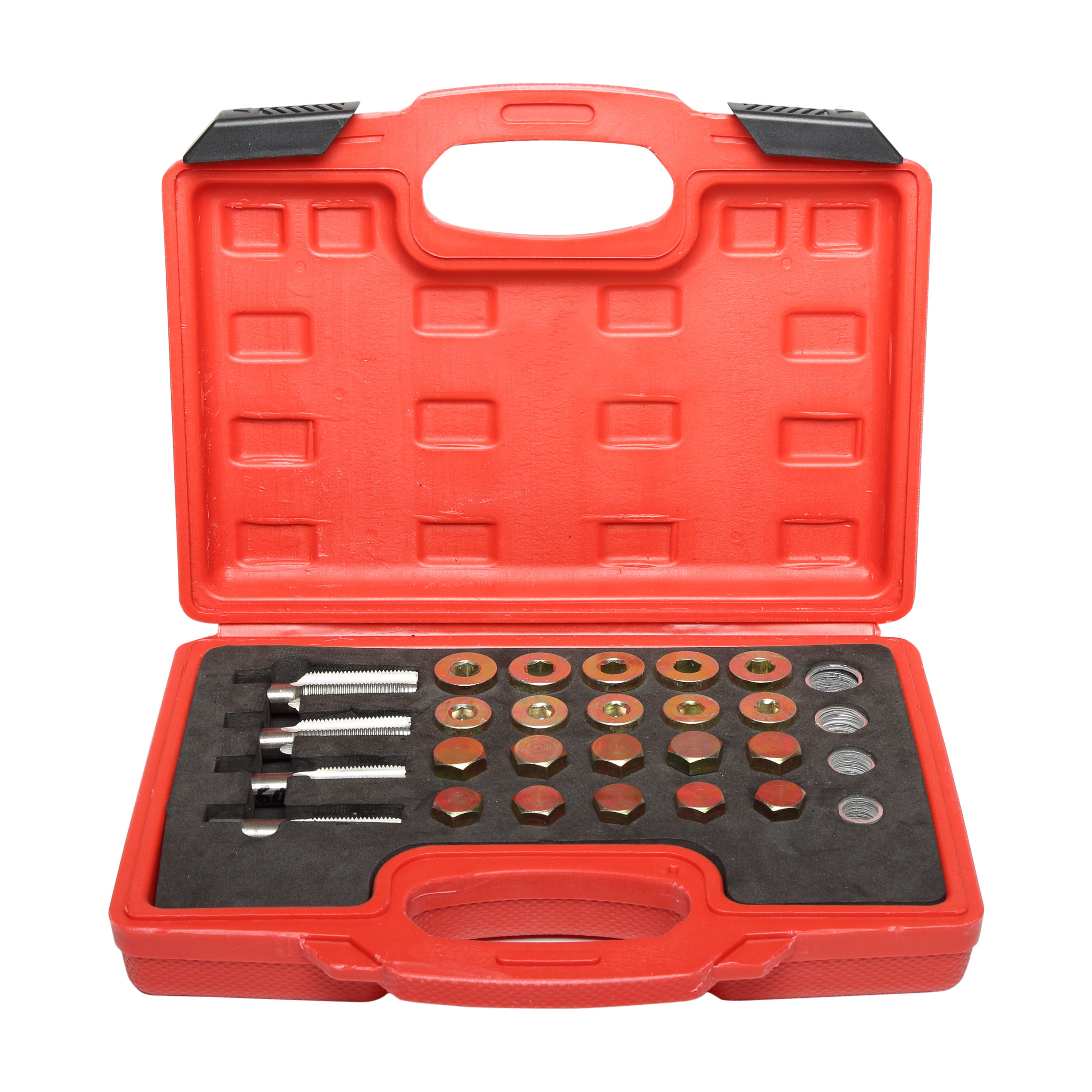 46889--46889 Zestaw naprawczy do kork&amp;oacute;w do miski olejowej 64 sztuki, ProlineZestaw naprawczy kork&amp;oacute;w do miski olejowej:Przeznaczony do naprawy przeciekających kork&amp;oacute;w miski olejowejW zestawie 4 rozmiary - M13, M15,