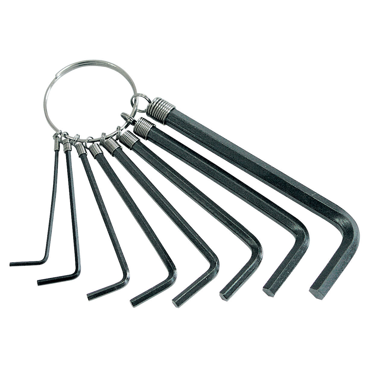 48018--Klucze imbusowe kpl. 8 szt 2,0-10mm, na kółku