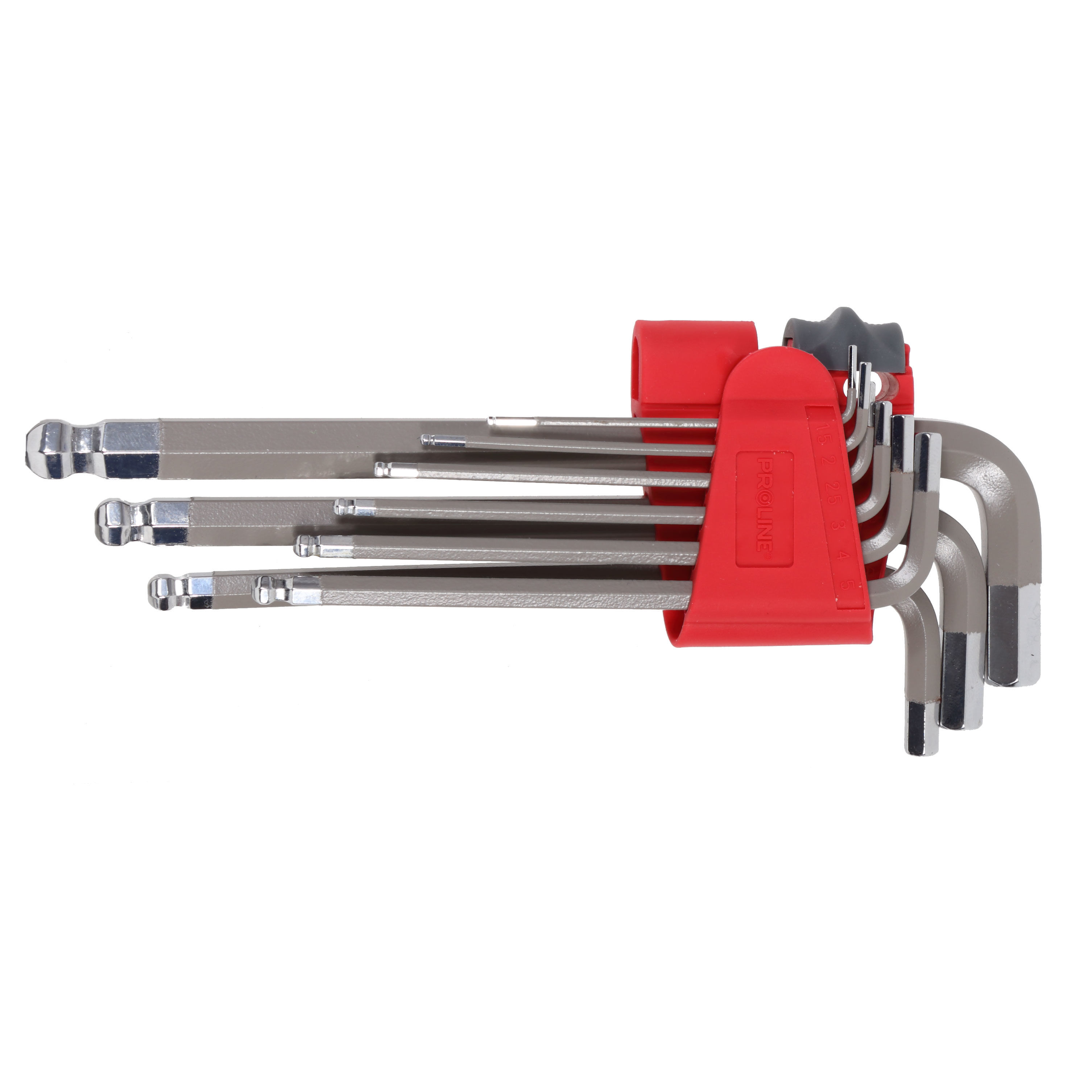 48330--Klucze imbusowe  z kulką kpl.9 szt. 1.5-10mm, s2, proline